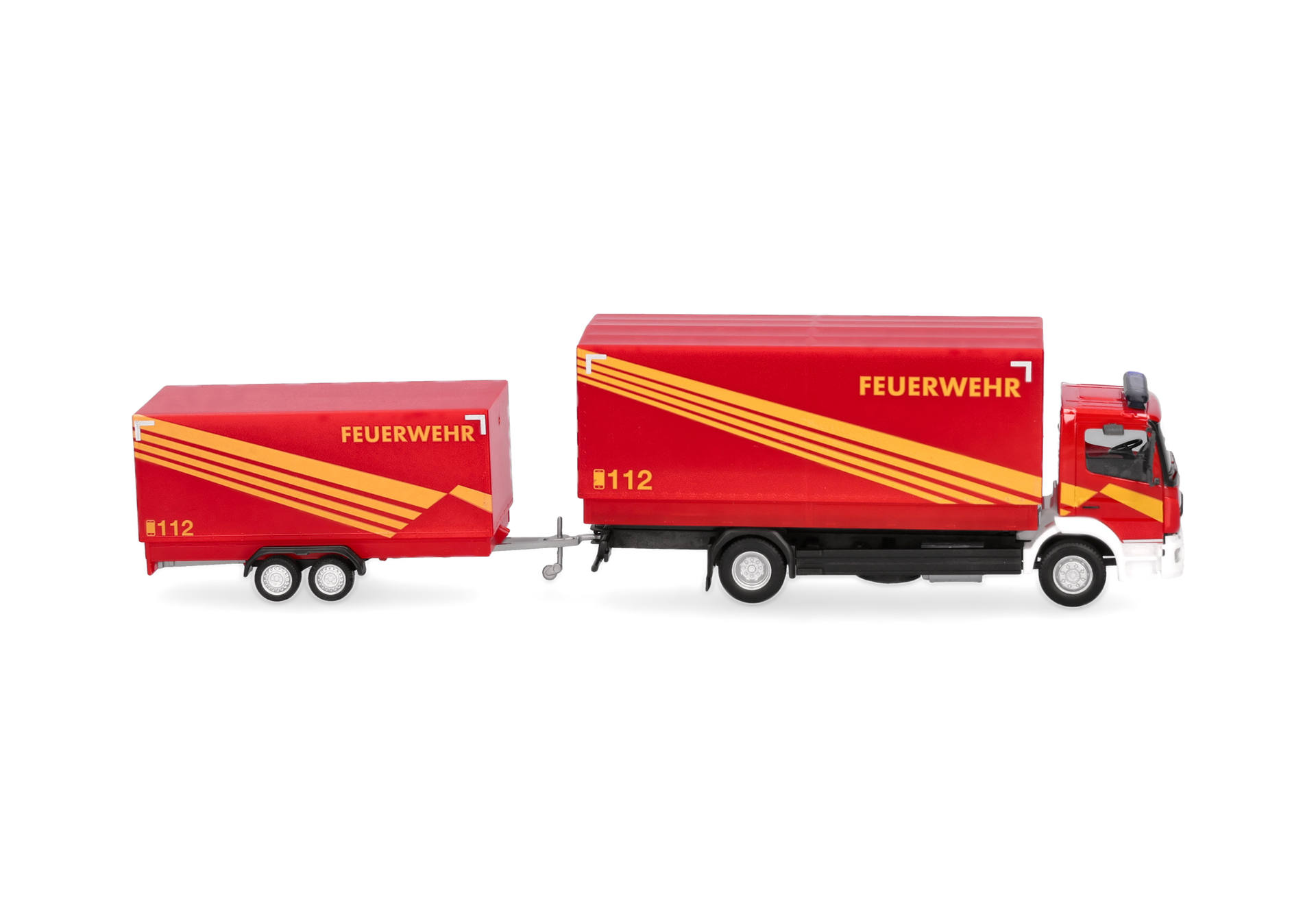 Herpa 321266 | MB Atego `13 | Planen-LKW mit Planen-Anhänger | FW GW Logistik | 1:87