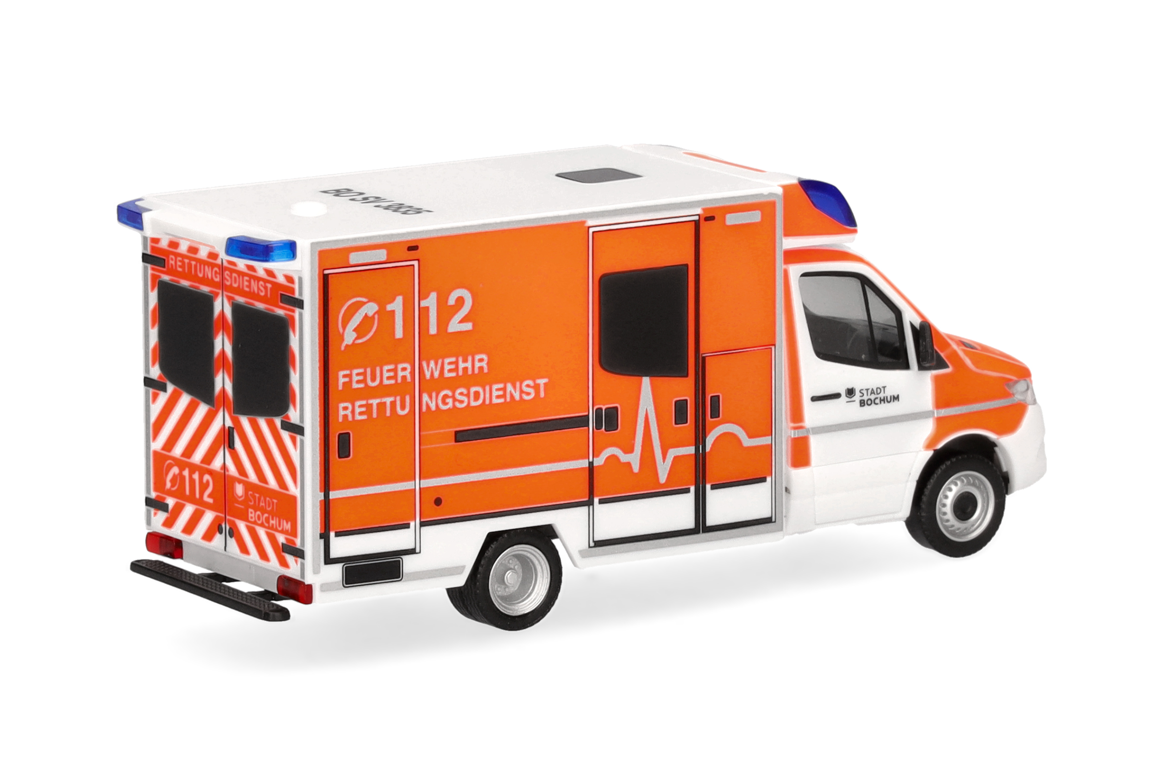 Herpa 097116 | Mercedes-Benz Sprinter '18 Rettungswagen | Feuerwehr Bochum | 1:87