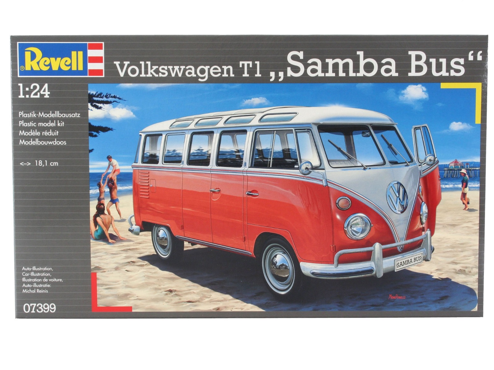 07399 Revell - Volkswagen T1 SAMBA BUS. 1:24