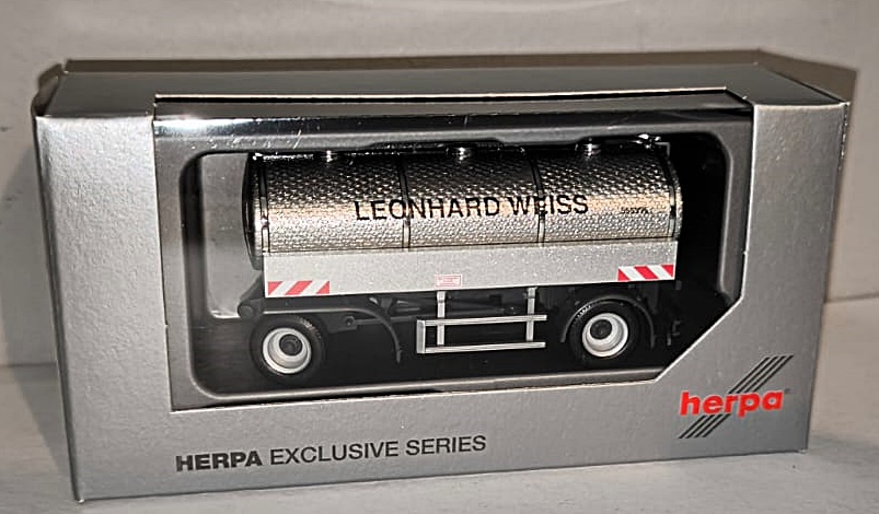 Herpa 952422 | Wassertransportanhänger 2achs | Leonhard Weiss | 1:87