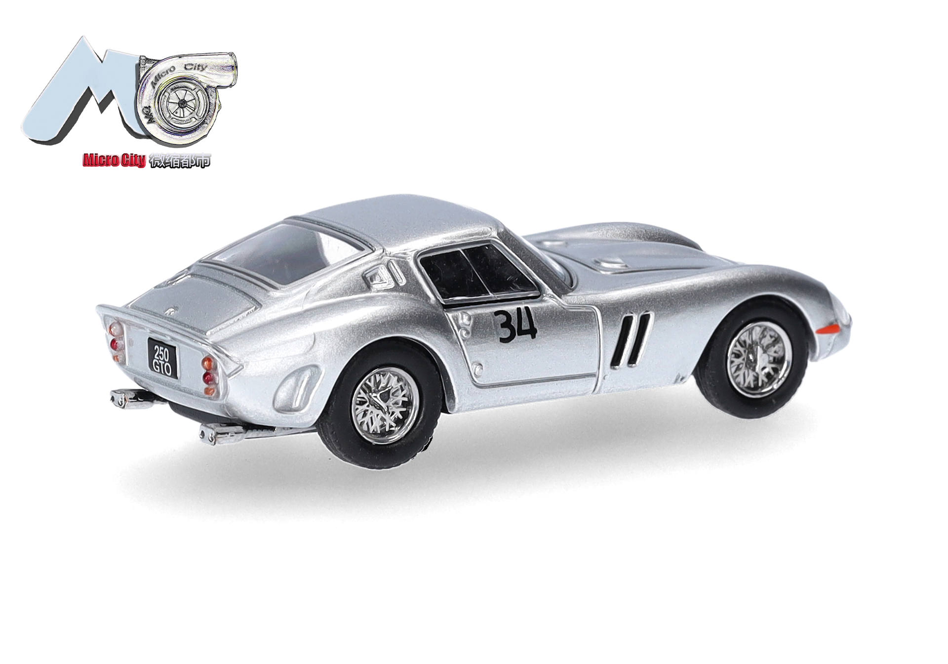 Herpa MicroCity 87MC000060 | Ferrari 250 GTO "34" | silber | 1:87
