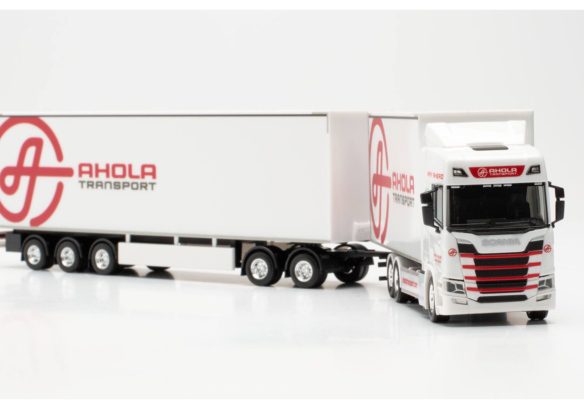 Herpa 315678 - Scania CR 20 HD Schwedencombi „Ahola Transport“ (Finnland/Kokkola). 1:87