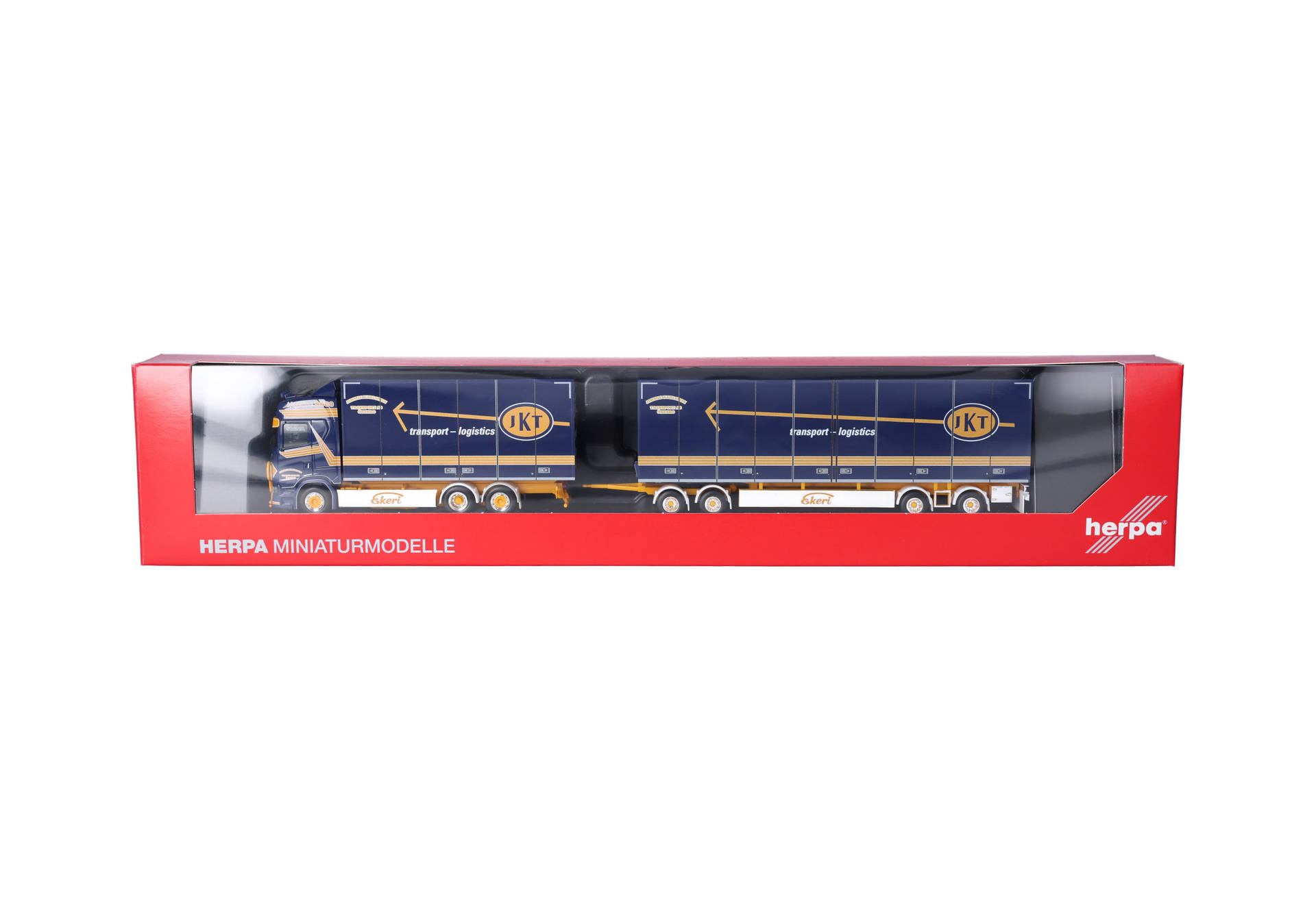 Herpa 320740 | Scania CS 20 Hochdach Schwedenkombi-Hängerzug | Jimmie Karlsson | 1:87