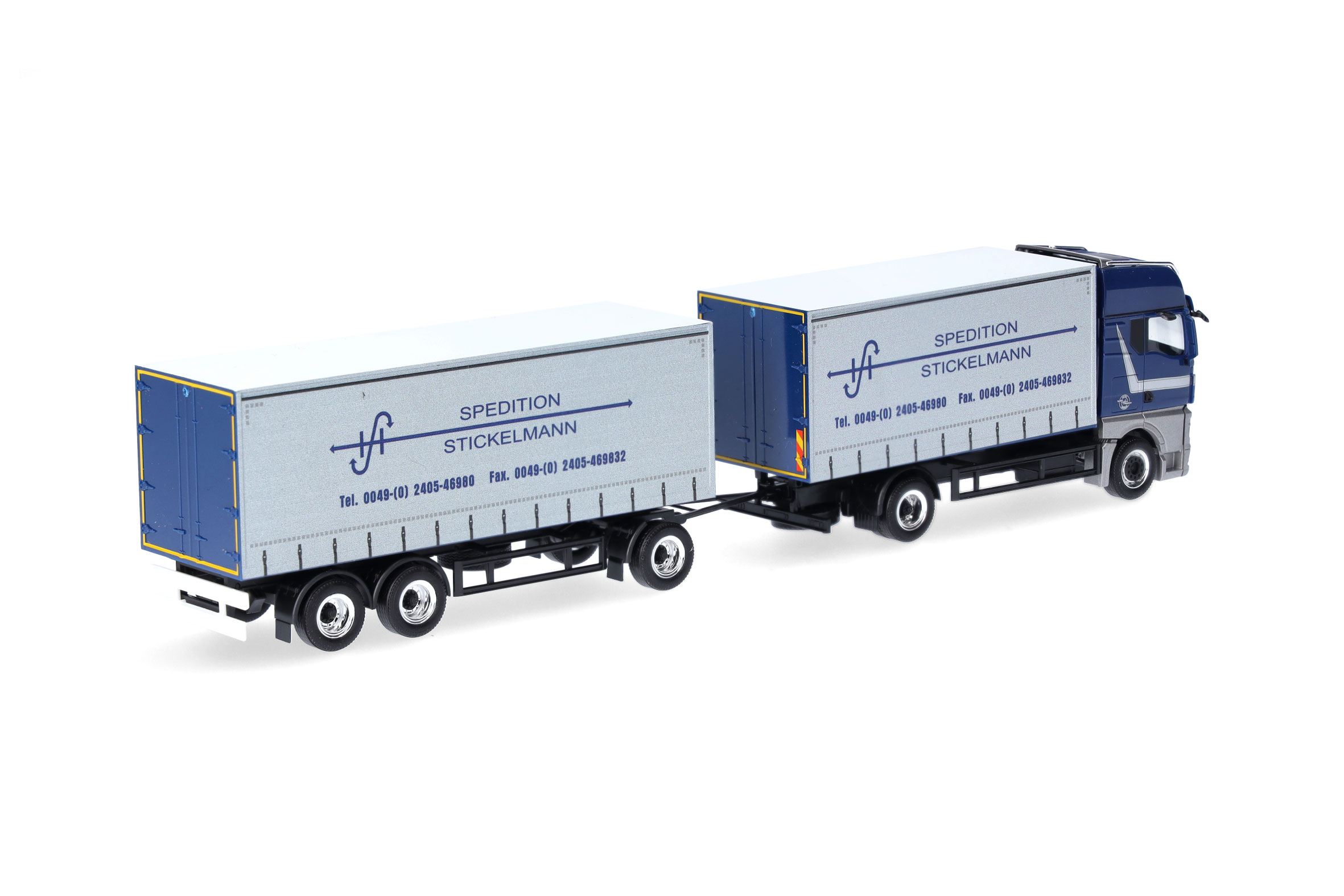 Herpa 956659 | MAN TGX GX Planen-Hängerzug | Stickelmann | 1:87