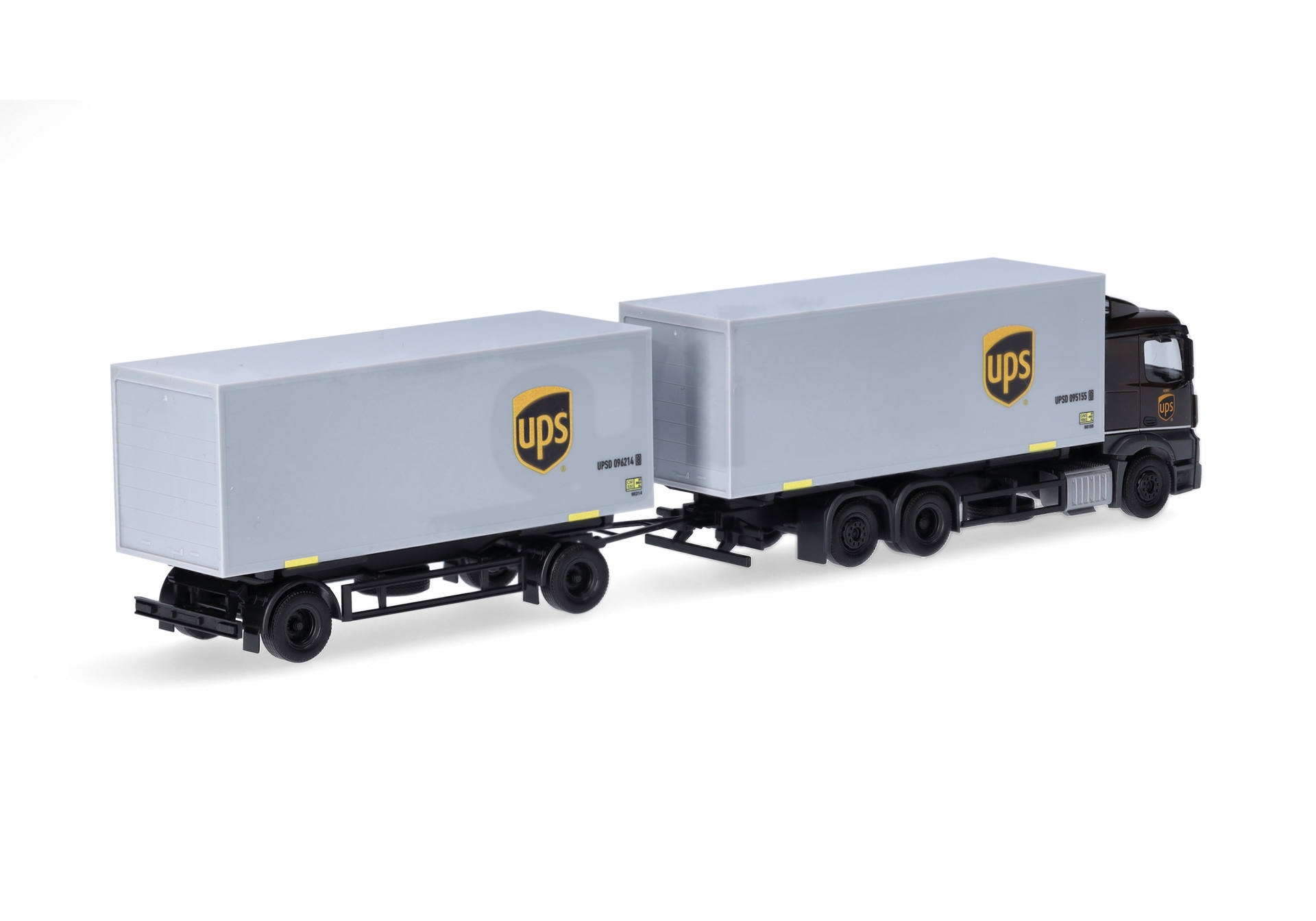 Herpa 317832 | Mercedes-Benz Actros Classicspace | Wechselkoffer-Hängerzug | UPS | 1:87