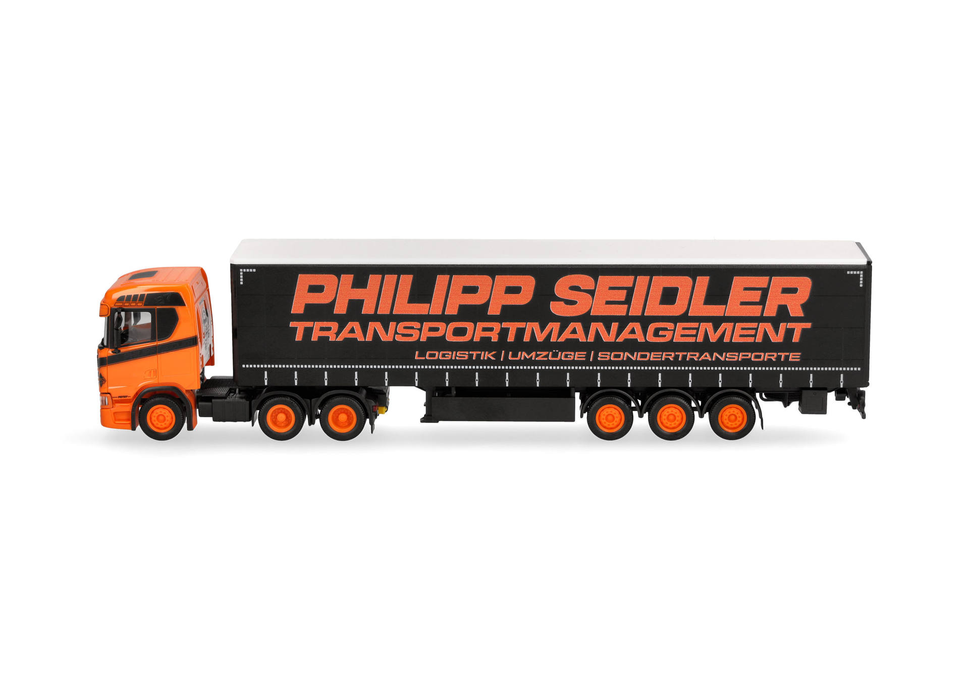 Herpa 320139 | Scania CR 20 ND Gardinenplanen-Sattelzug | Philipp Seidler | 1:87
