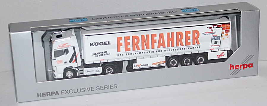 Herpa 949743 | MAN TGX GX | Gardinenplanen-Sattelzug | FF/Justen | 1:87