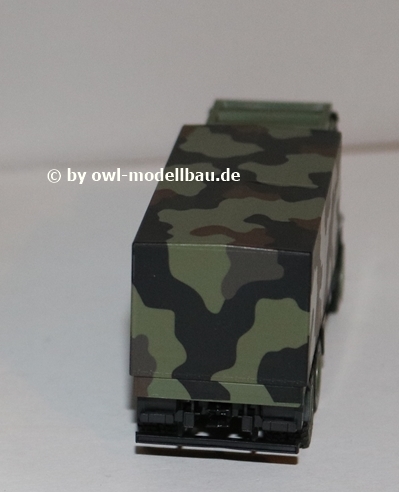 Herpa 746786 - Iveco Trakker 6x6 mit Wechselaufbau Flecktarndesign - Bundeswehr. 1:87