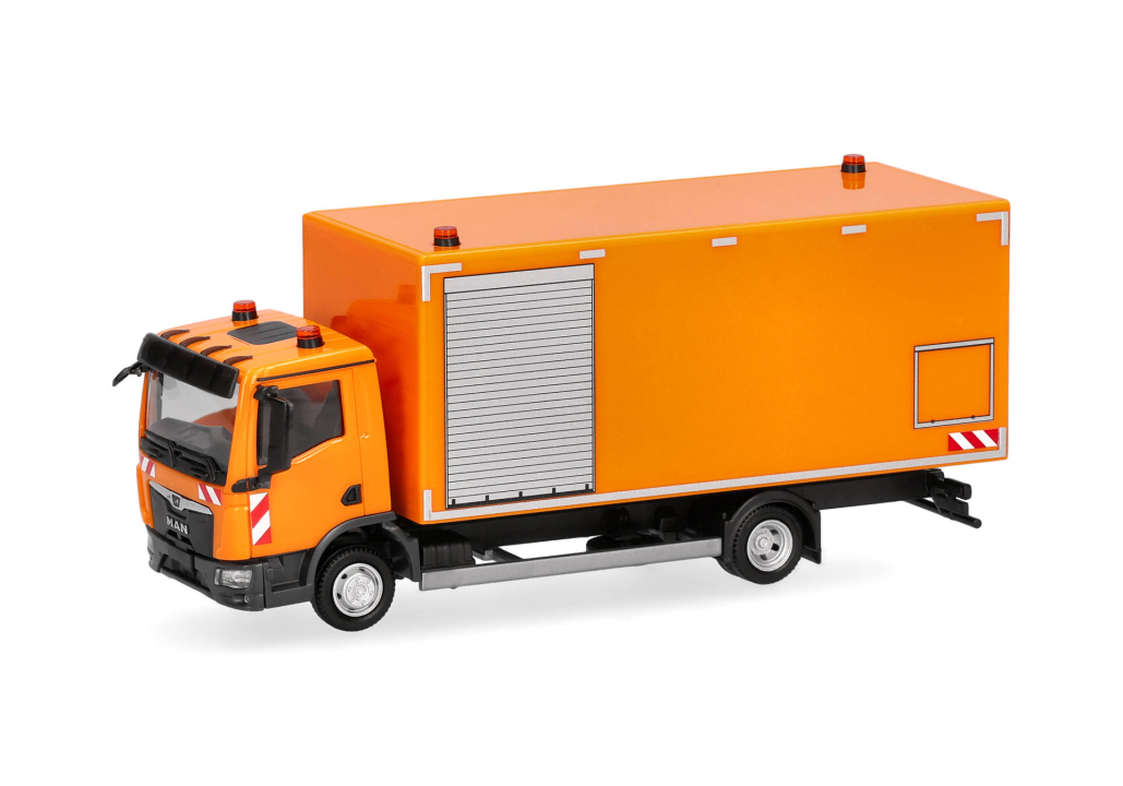 Herpa 320931 | MAN TGL CC Koffer-LKW | Fahrbahnreinigung | 1:87