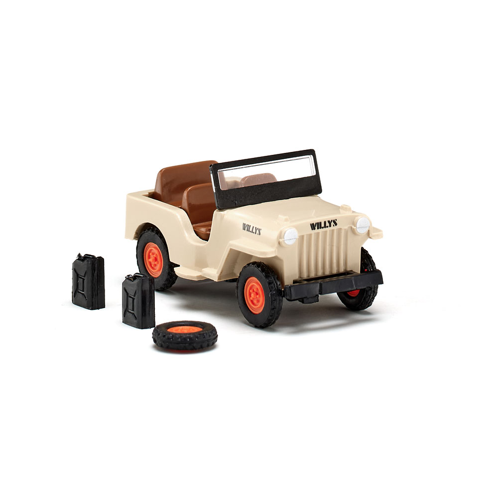 Wiking 001001 | Willys Jeep CJ-3A | elfenbeinbeige | 1:87