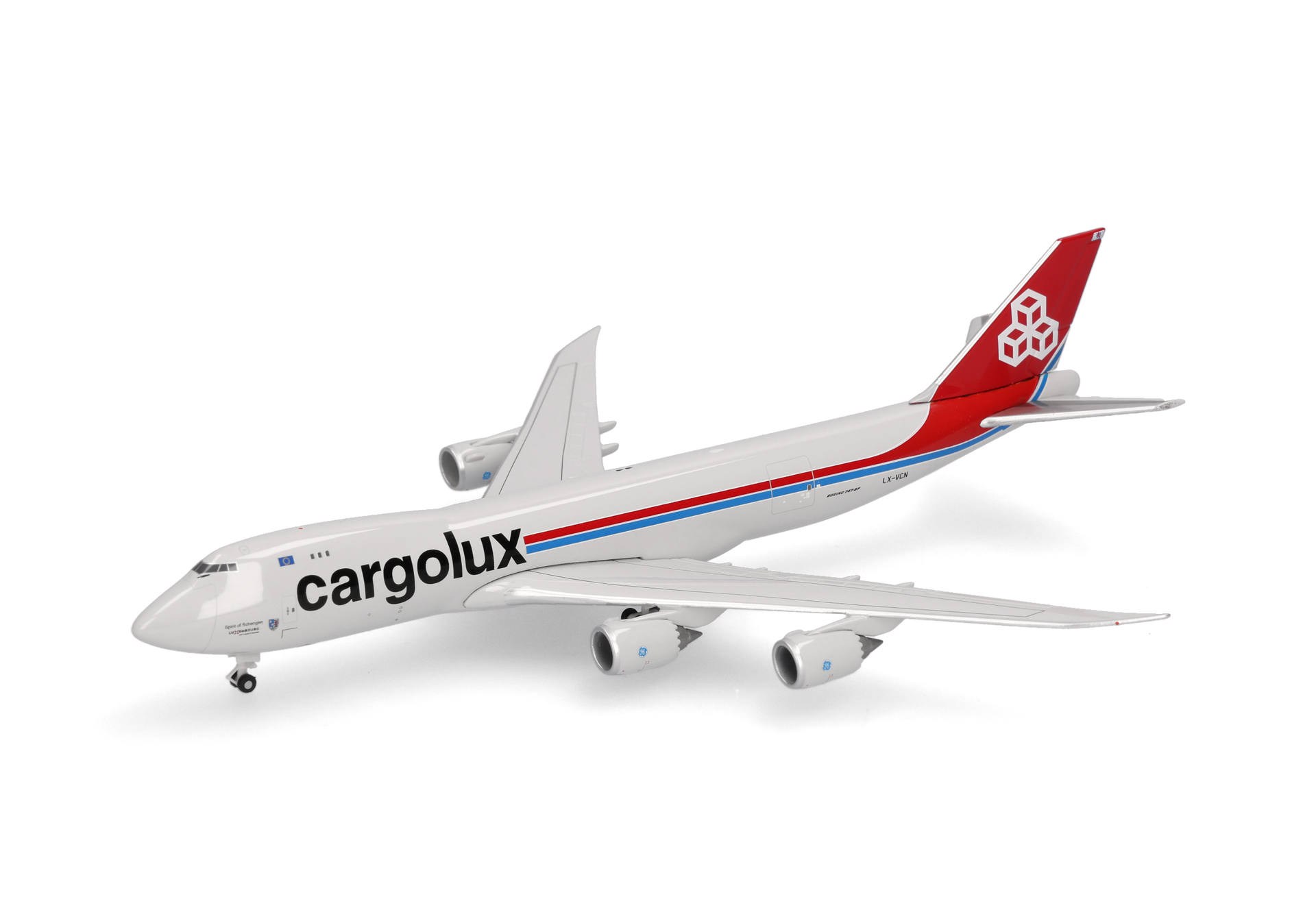 Herpa Wings 539234 | Cargolux | Boeing 747-8F | LX-VCN - Spirit of Schengen | 1:500