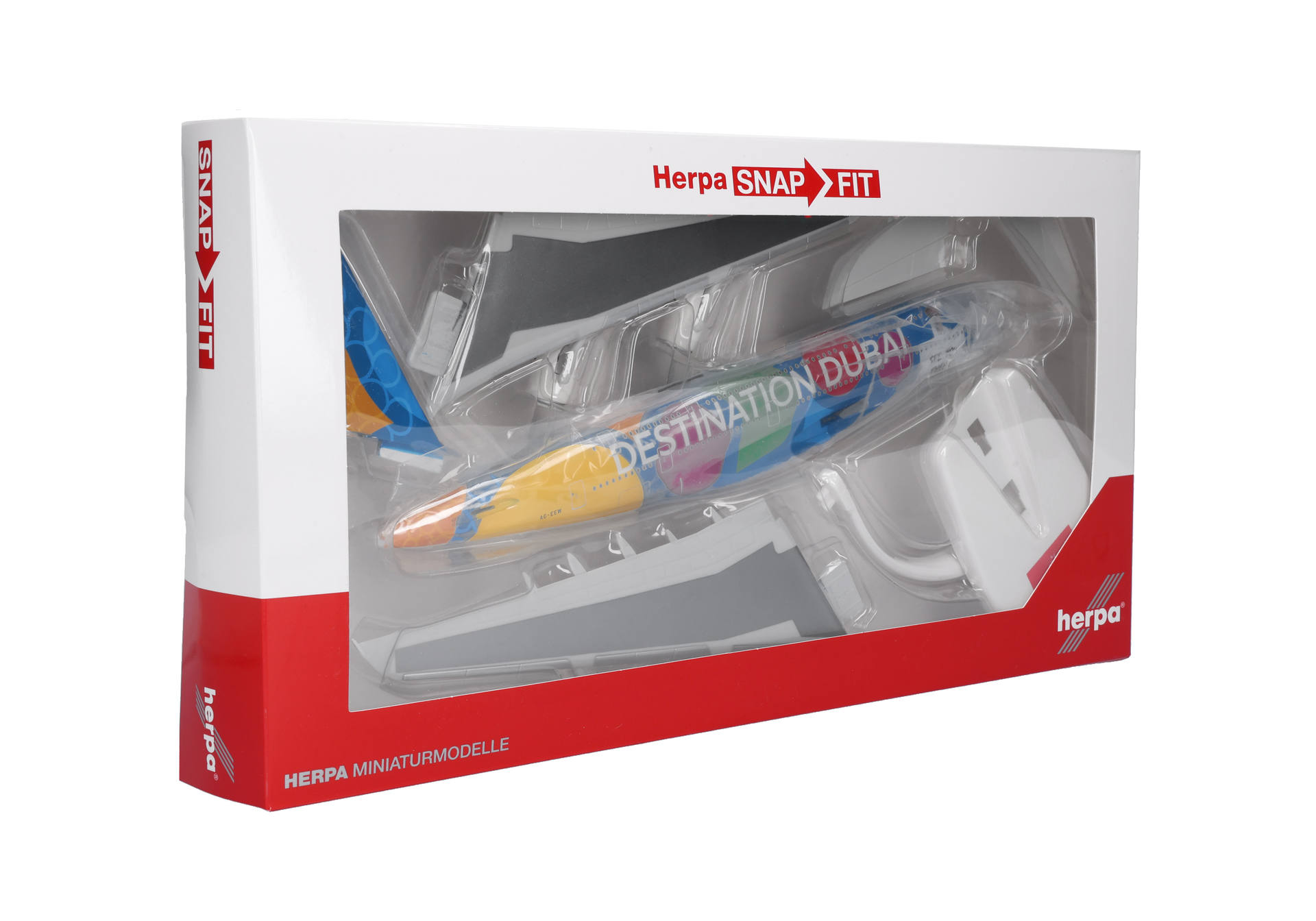 Herpa Wings SF 615068 | Emirates | Airbus A380 | Destination Dubai | A6-EEW | 1:250