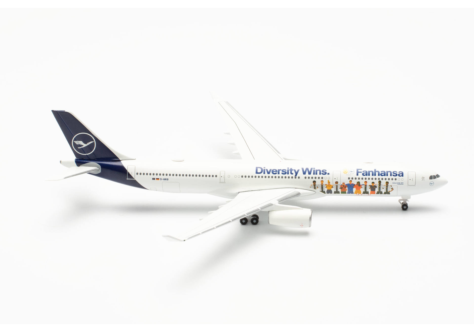 Herpa Wings  537216 | Lufthansa A330 Fanhansa | Diversity Wins | D-AIKQ | 1:500