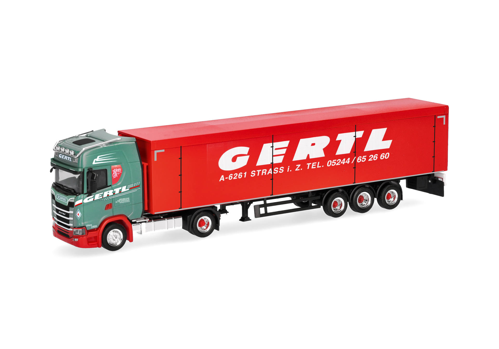 Herpa 322232 | Scania CS 20 HD | Schubboden-Sattelzug | Gertl | 1:87