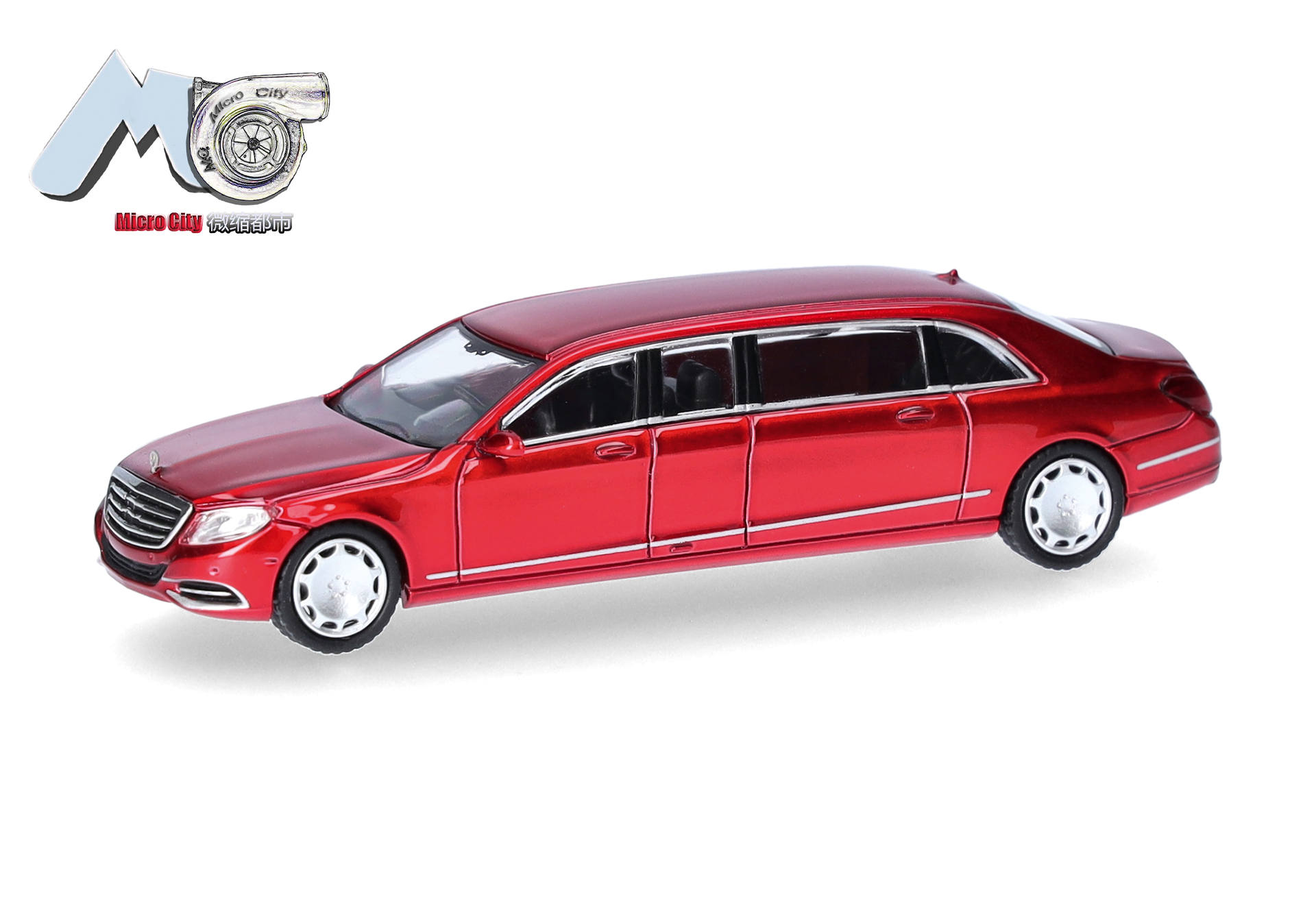Herpa MicroCity 87MC000136 | Mercedes-Benz S600 Pullman | weinrot | 1:87