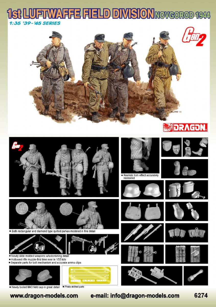 Dragon 6274 | 1st Luftwaffe Field Division - Novgorod 1944 | 1:35