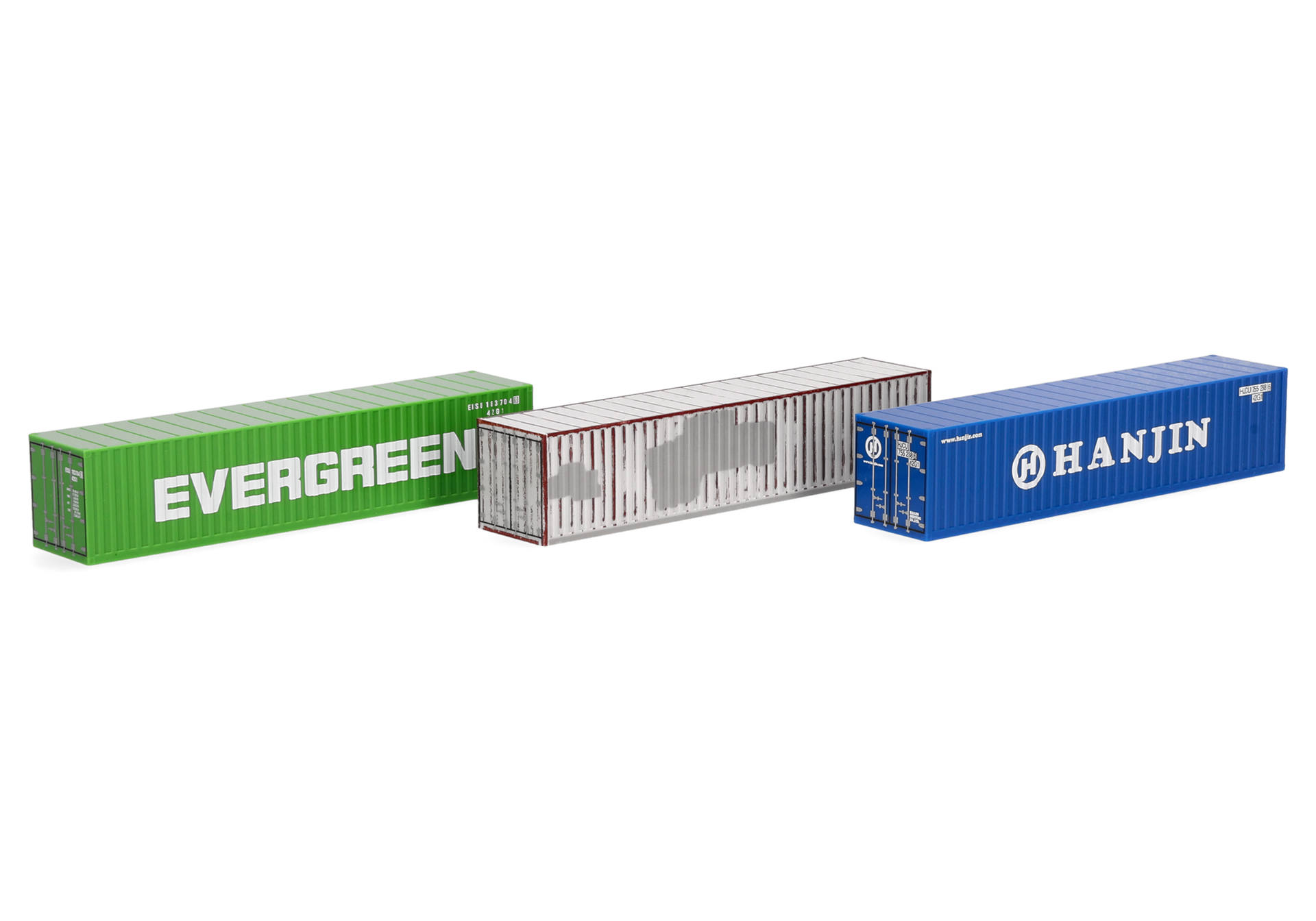 Herpa Zubehör 066730-002 | Container Set | Evergreen/Hanjin/gealtert | Spur TT | 1:120
