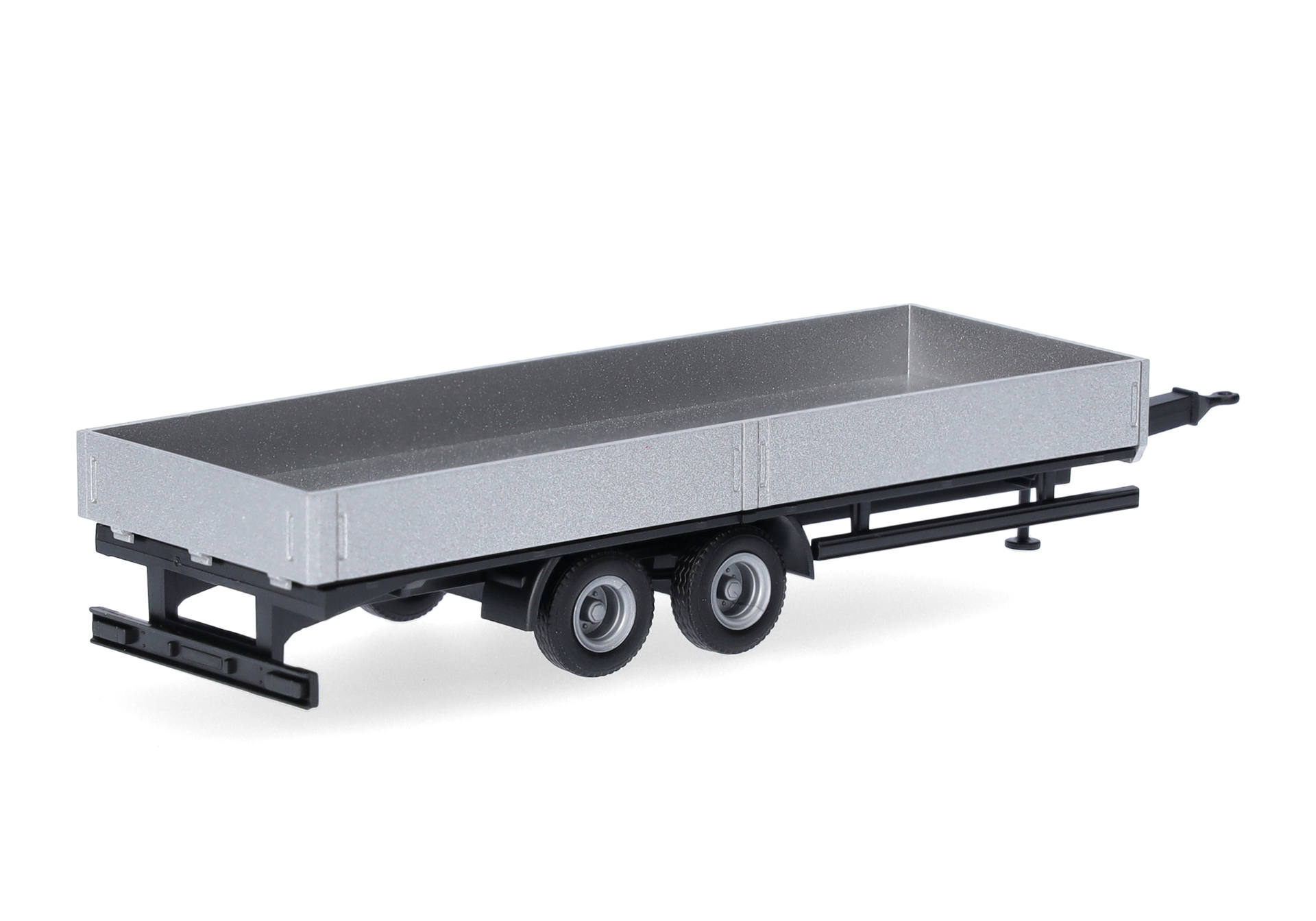 Herpa  076920-002 | Tieflade-Tandemanhänger 2-achs | silber | 1:87