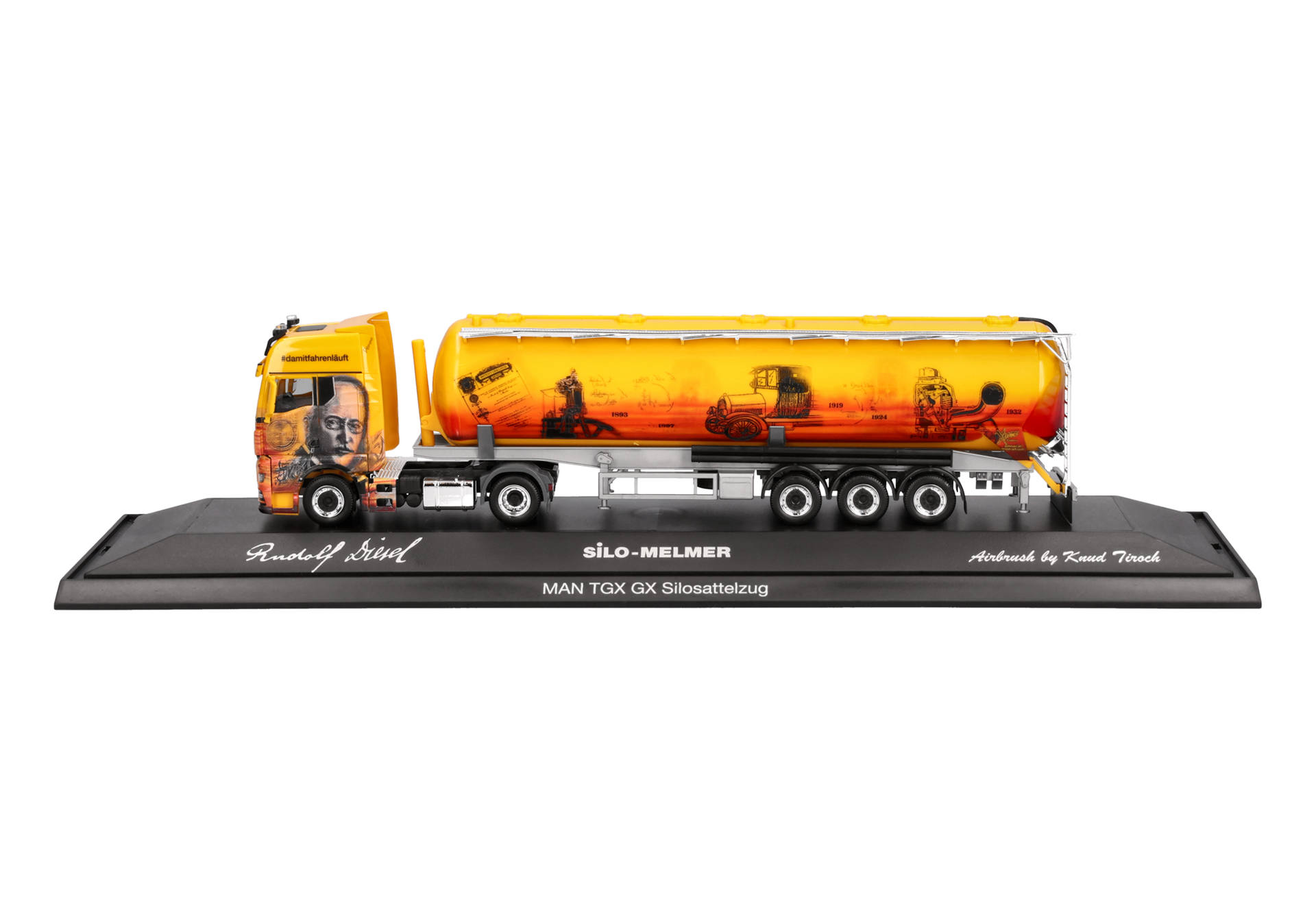 Herpa 122351 | MAN TGX GX Silo-Sattelzug | Silo Melmer/Rudolf Diesel (A) | 1:87