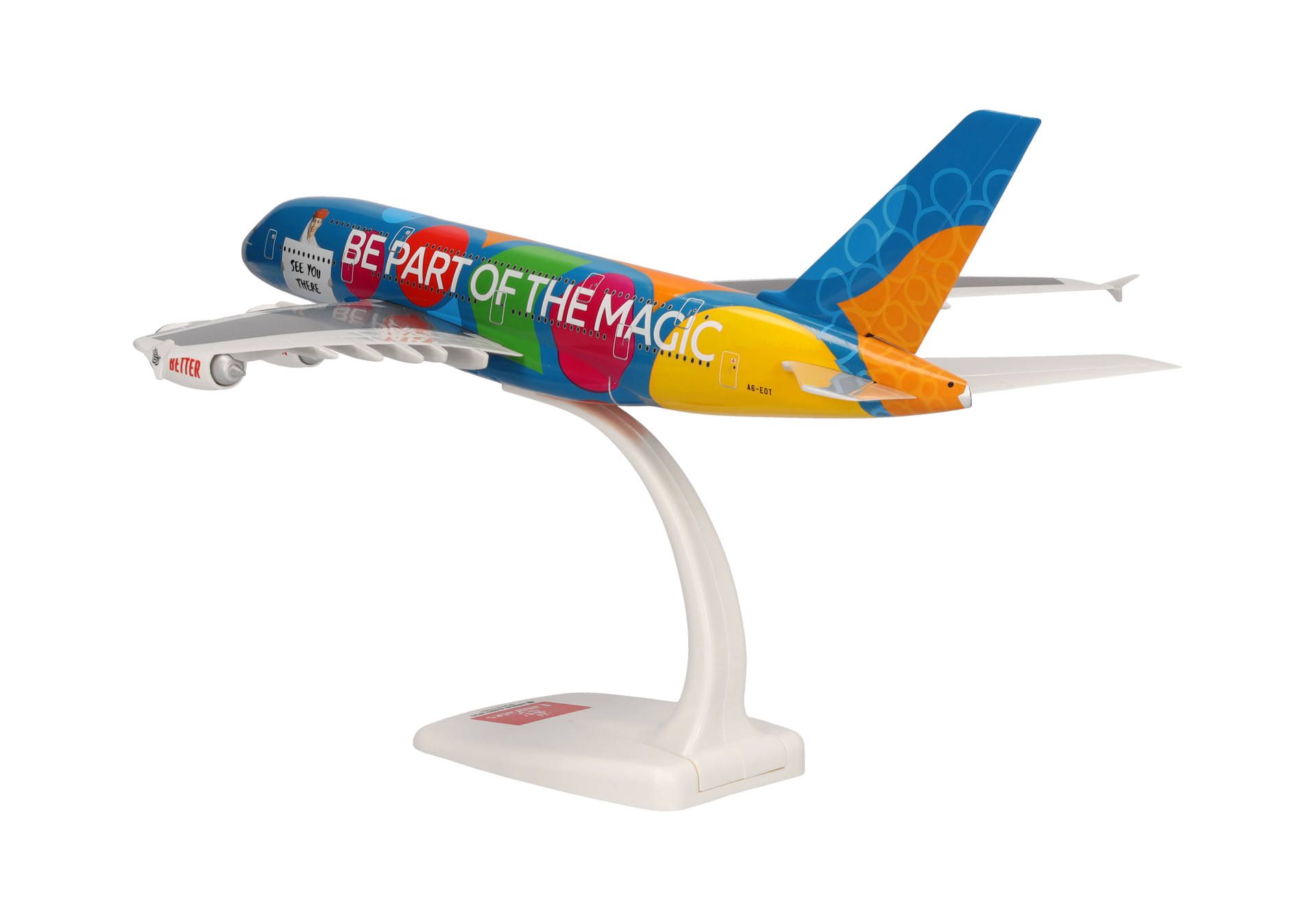 Herpa Wings SF 613842 | Emirates | Airbus A380 | Destination Dubai – A6-EOT | 1:250