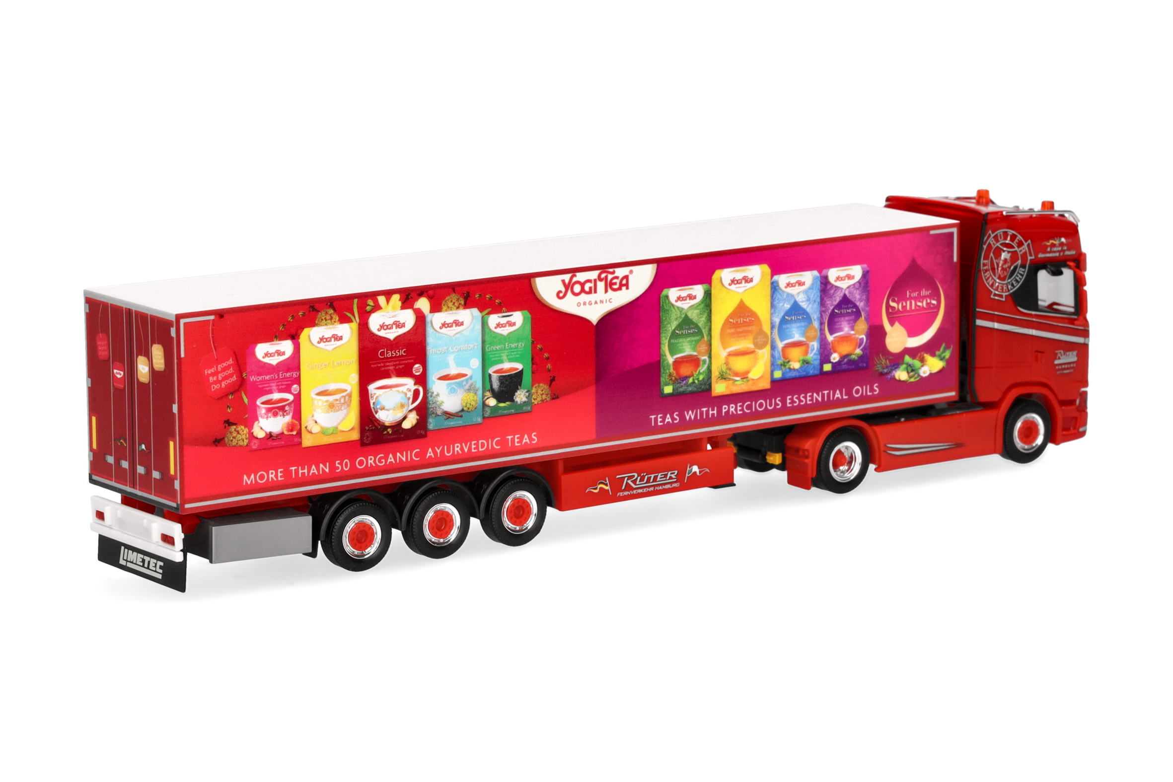 Herpa 943895 | Scania CS 20 Hochdach | Kühlkoffer-Sattelzug | Rüter/Yogi | 1:87