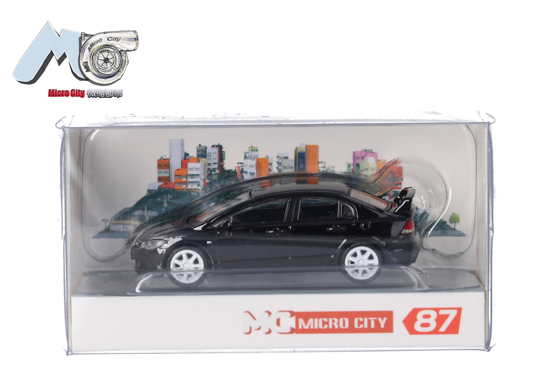 Herpa MicroCity 87MC000100 | Honda Civic FD2 | schwarz | 1:87