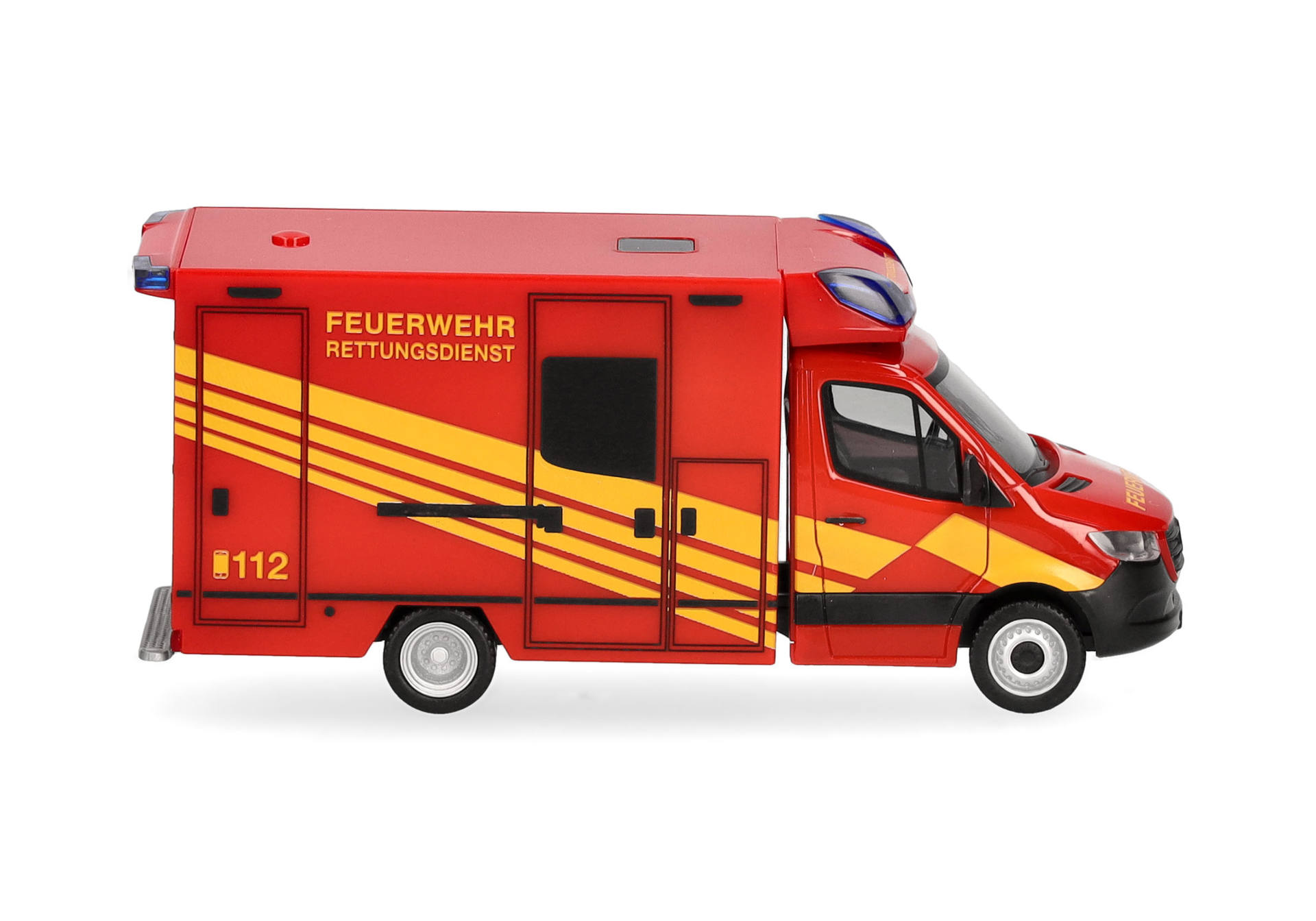 Herpa 098755 | Mercedes-Benz Sprinter '18 Fahrtec Rettungswagen | Feuerwehr | 1:87
