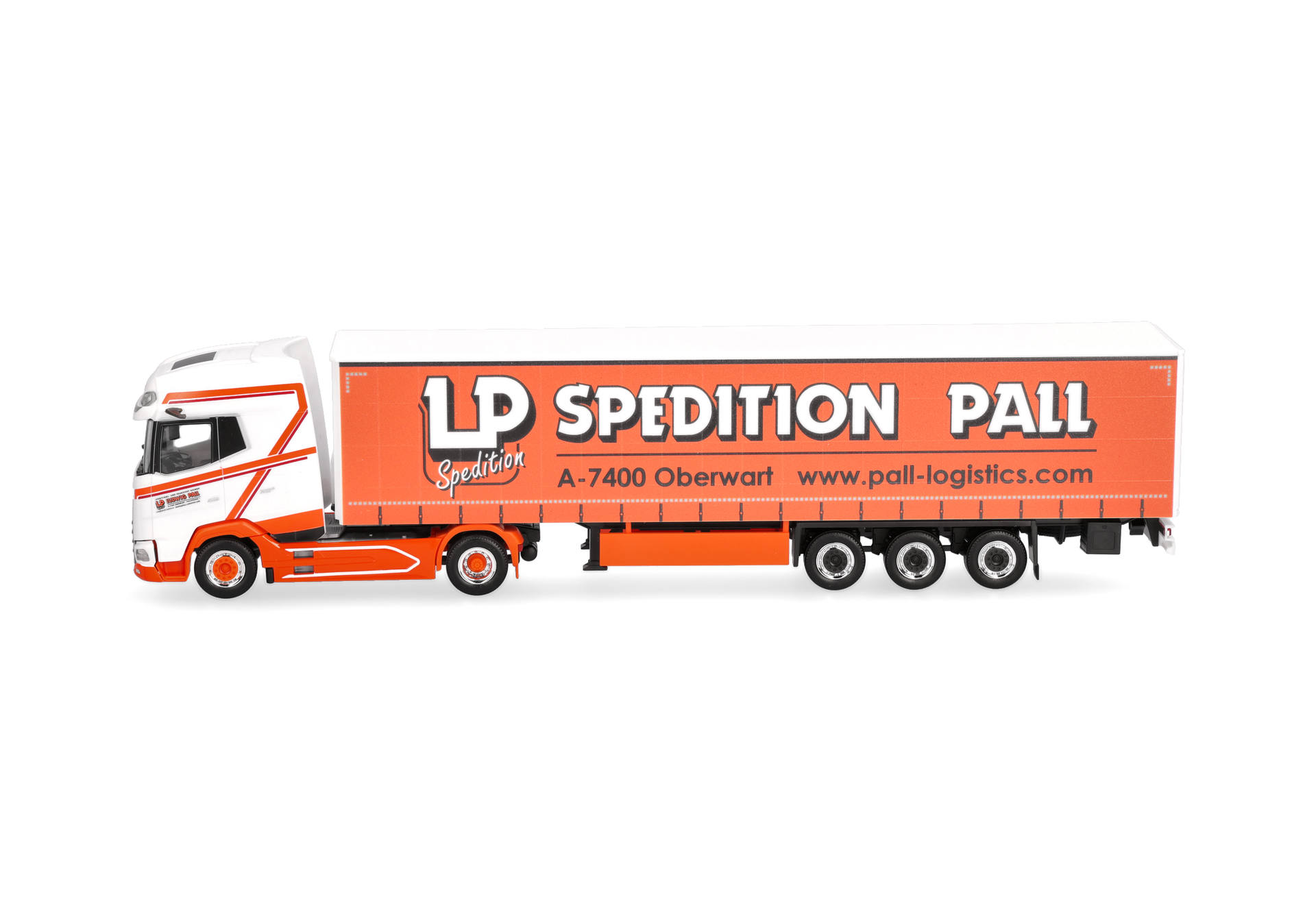 Herpa 319126 | DAF XG+ | Gardinenplanen-Sattelzug | Ludwig Pall (A) | 1:87
