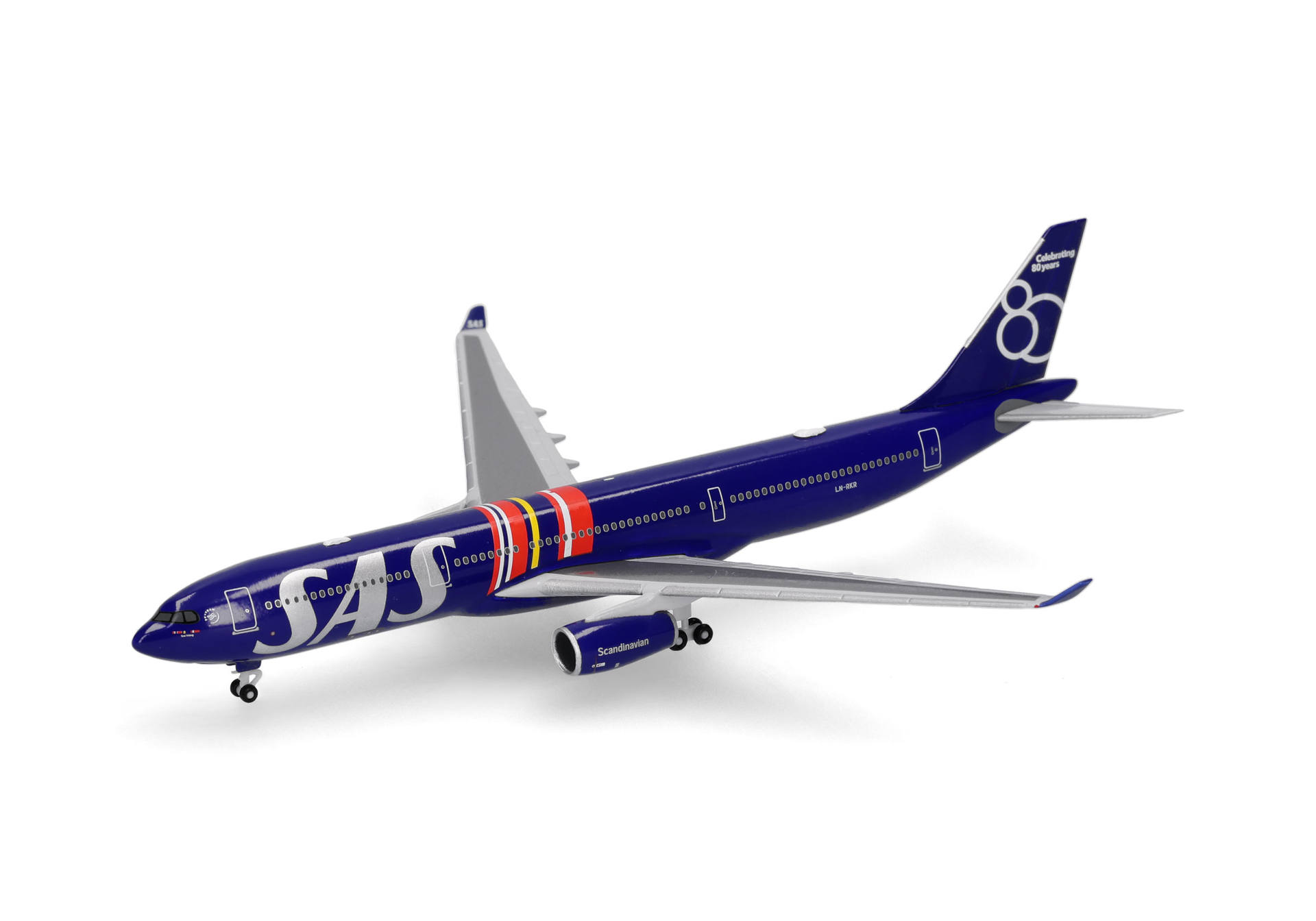 Herpa Wings 539623 | SAS Scandinavian Airlines | Airbus A330-300 - 80 Years | 1:500