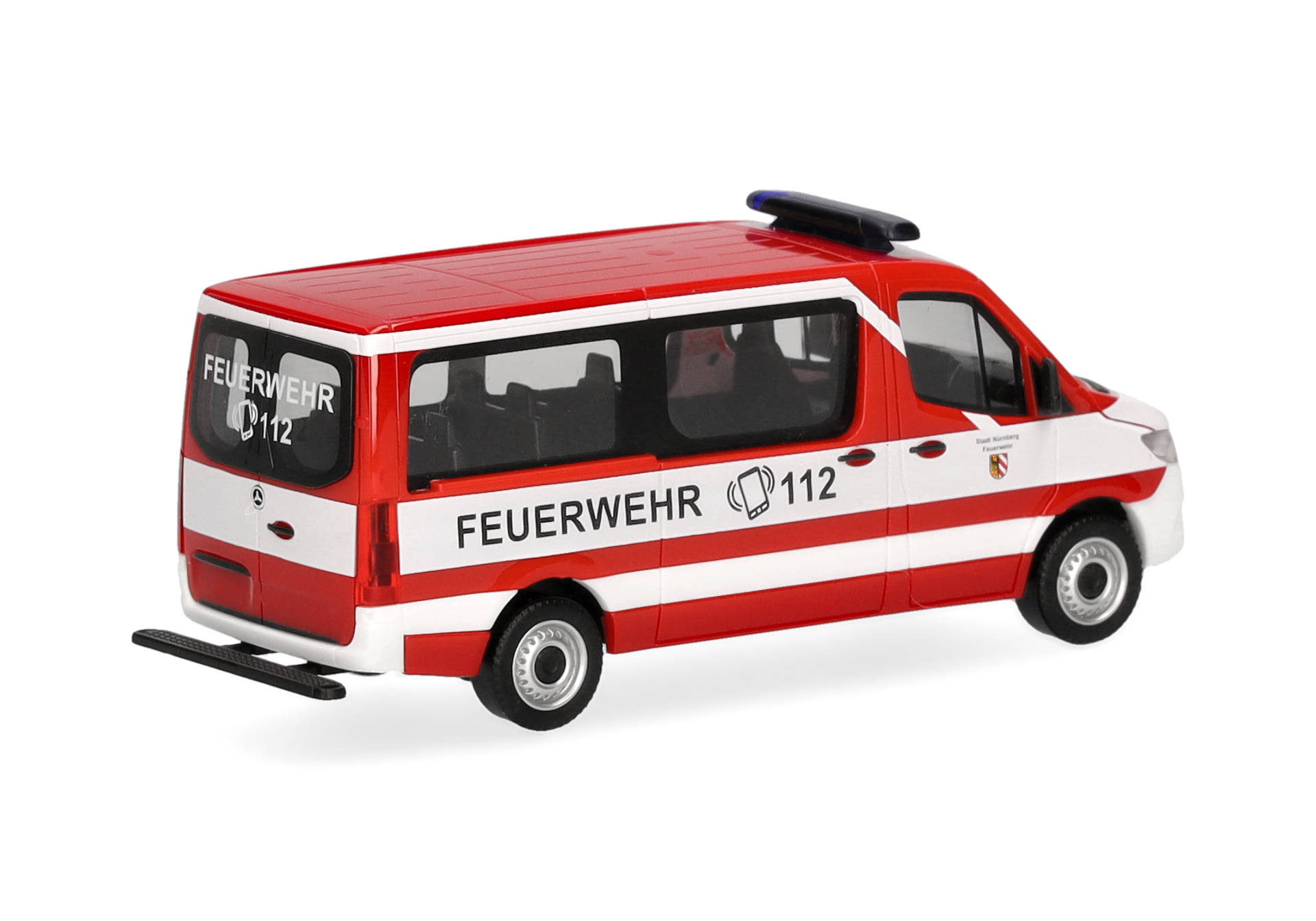 Herpa 098885 | Mercedes-Benz Sprinter '18 Flachdach Bus | Feuerwehr Nürnberg | 1:87