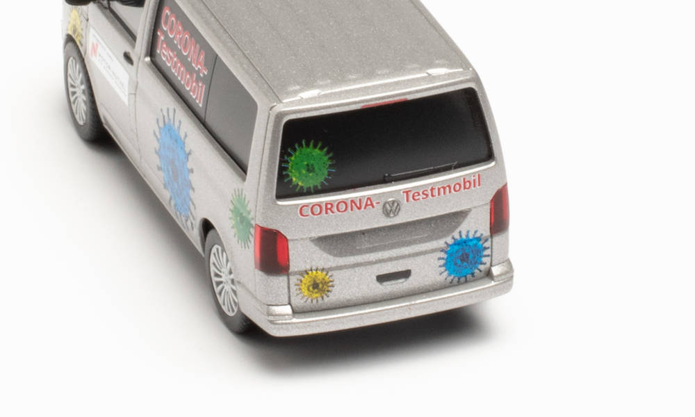 Herpa 096133 - VW T6 Bus - Corona Testmobil (Bayern/Hof). 1:87