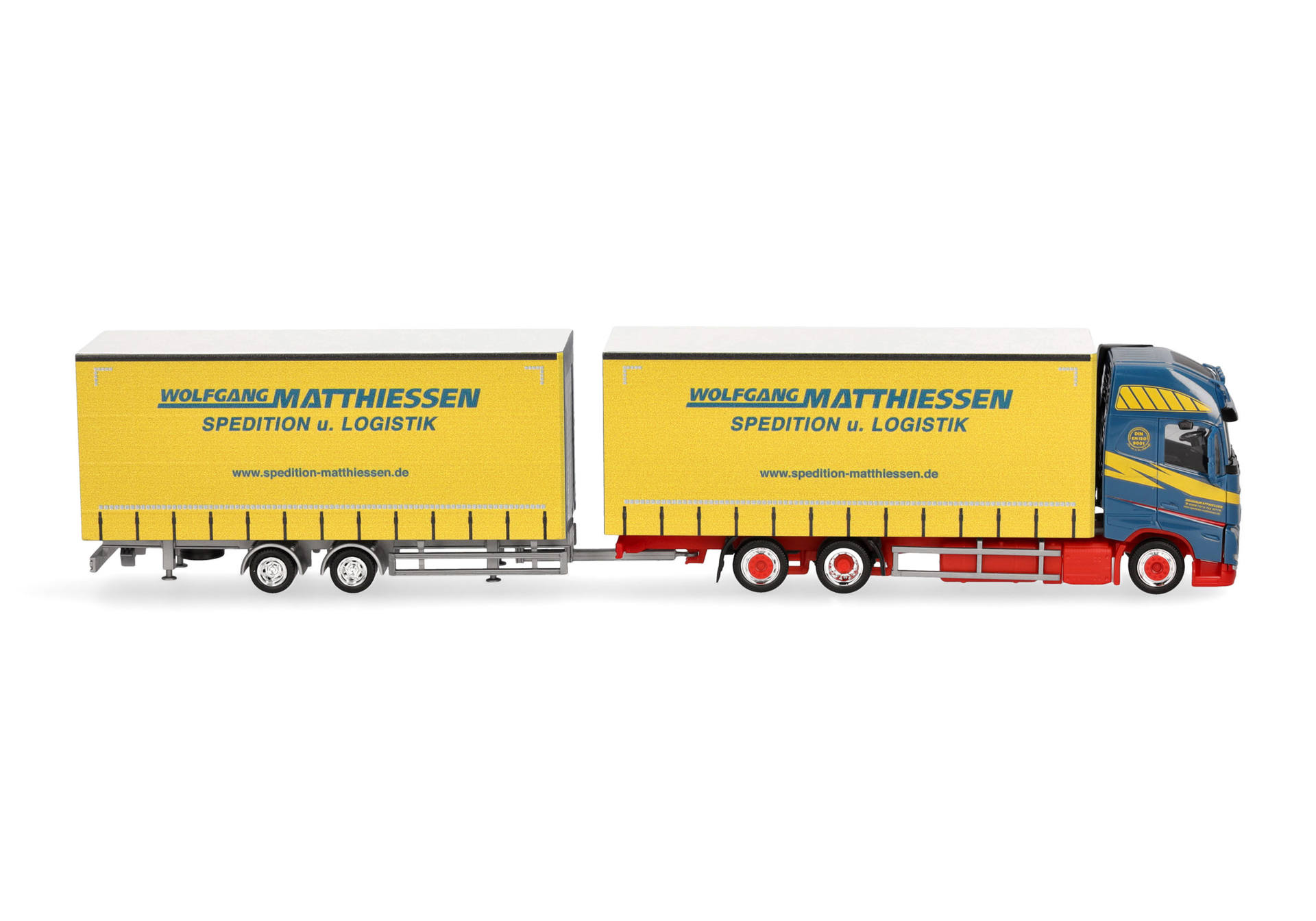 Herpa 319515 | Volvo FH GL XL 2020 Jumbo-Hängerzug "Wolfgang Matthiessen" | 1:87
