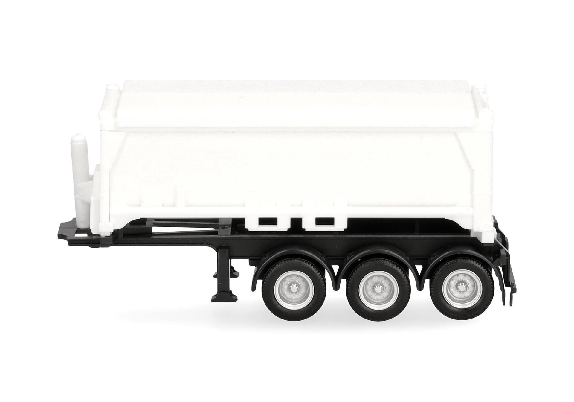 Herpa 077101 | Abraumcontainerauflieger 3achs | weiß | 1:87