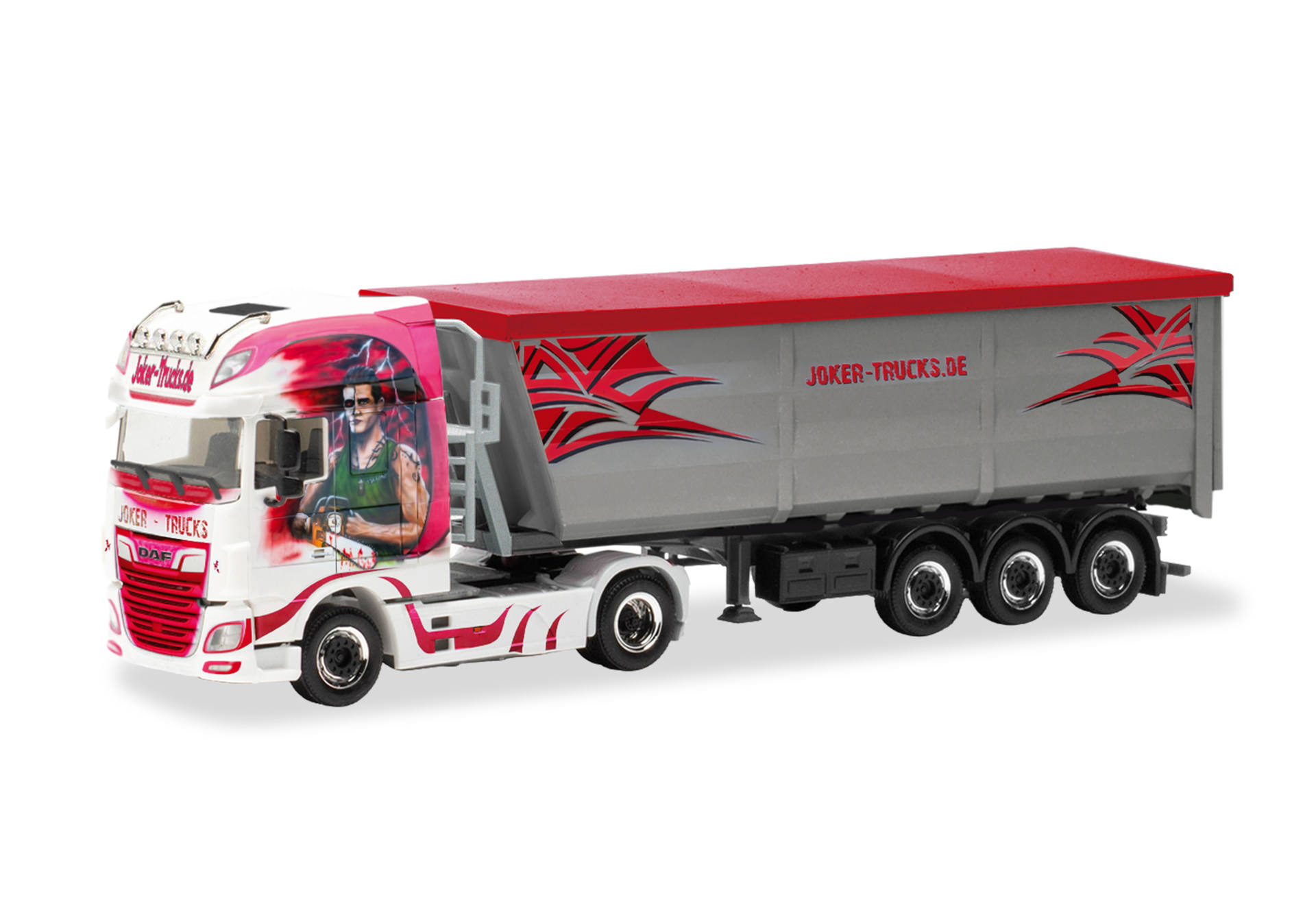 Herpa 322058 | DAF XF SSC | Stahlmulden-Sattelzug | Joker Trucks | 1:87