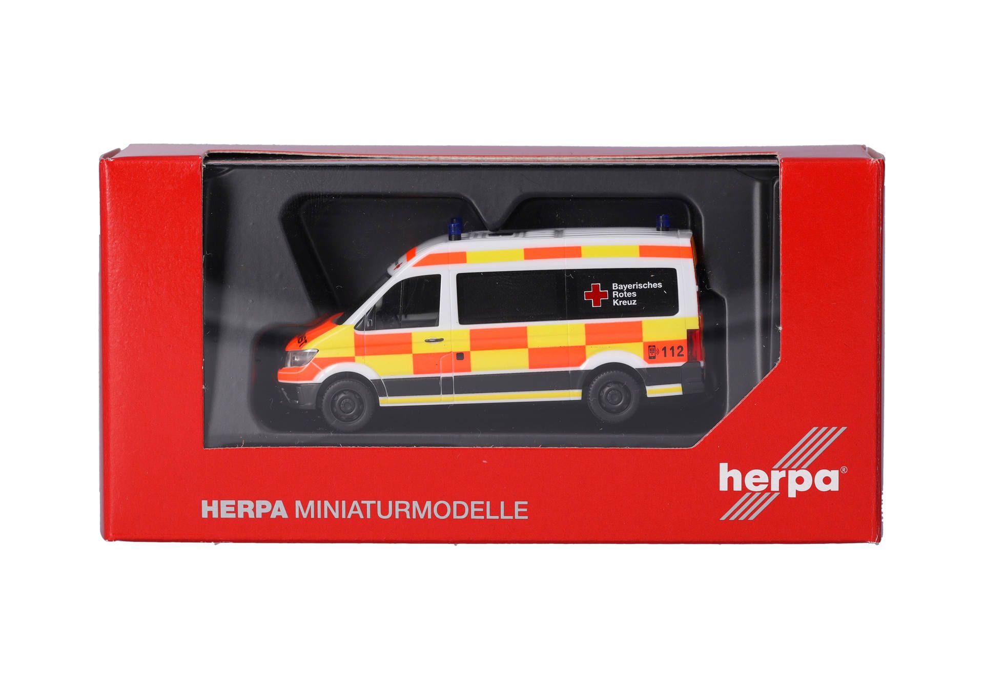 Herpa 097918 | MAN TGE Krankentransportwagen | Bayerisches Rotes Kreuz | 1:87