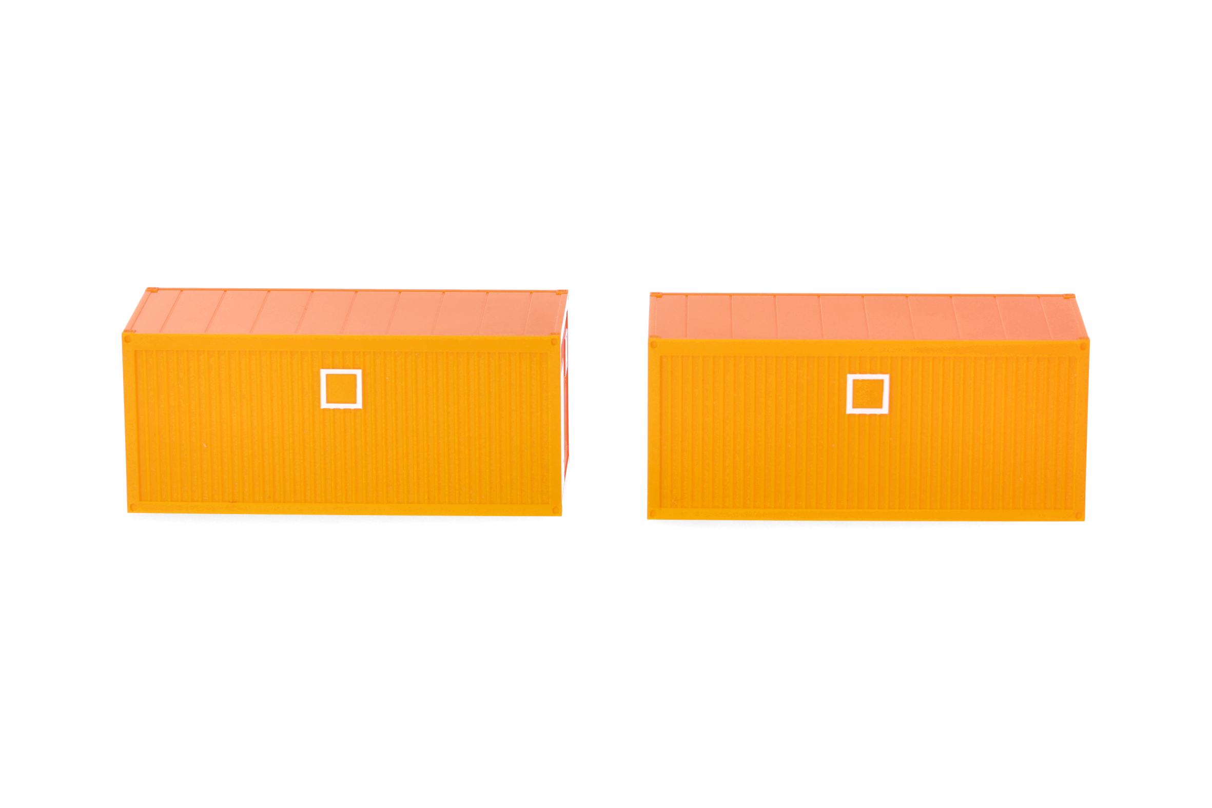 Herpa Zubehör 053600-004 | 2x Baucontainer | kommunalorange | 1:87