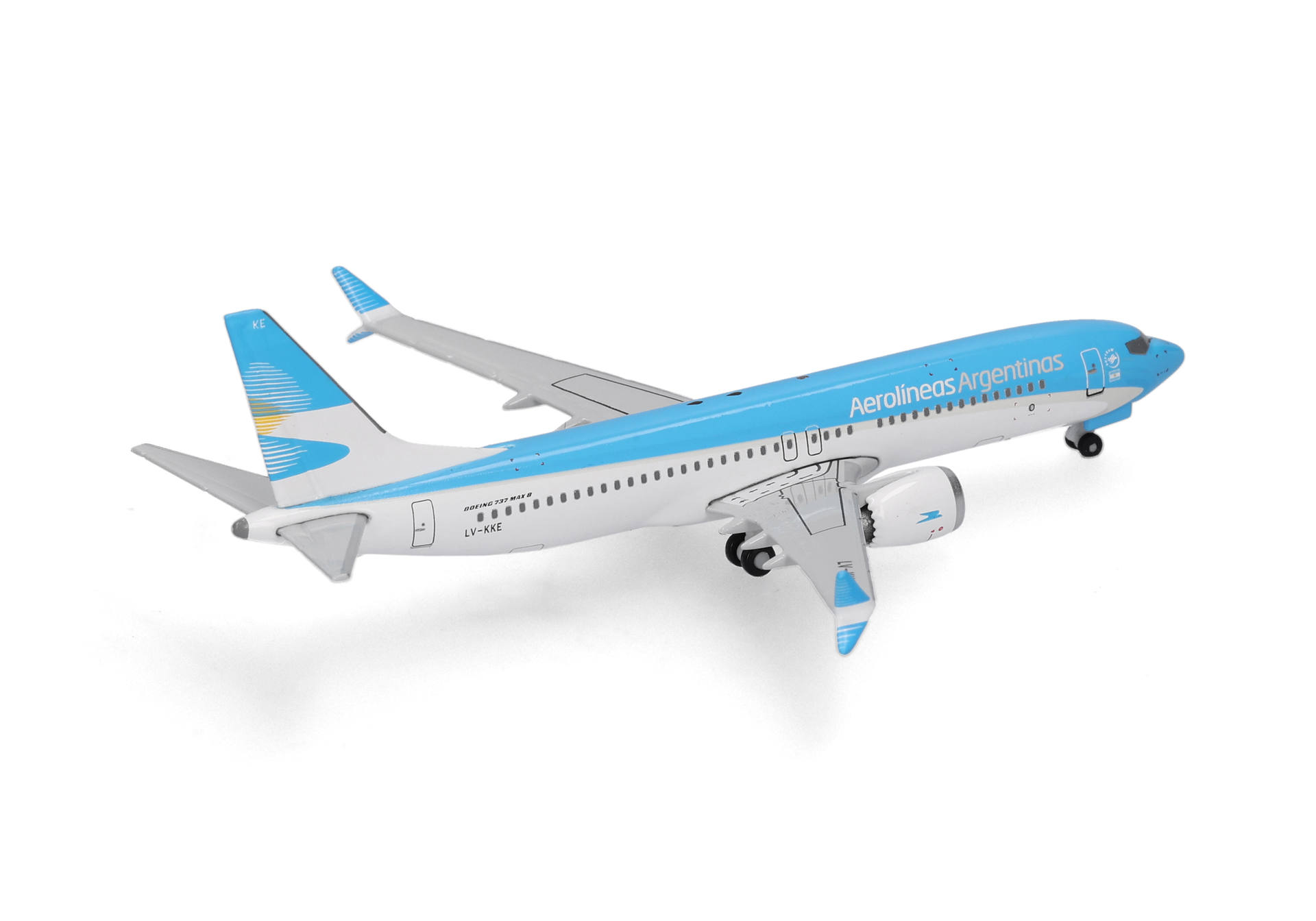 Herpa Wings 539081 | Aerolíneas Argentinas | Boeing 737 Max 8 | LV-KKE| 1:500