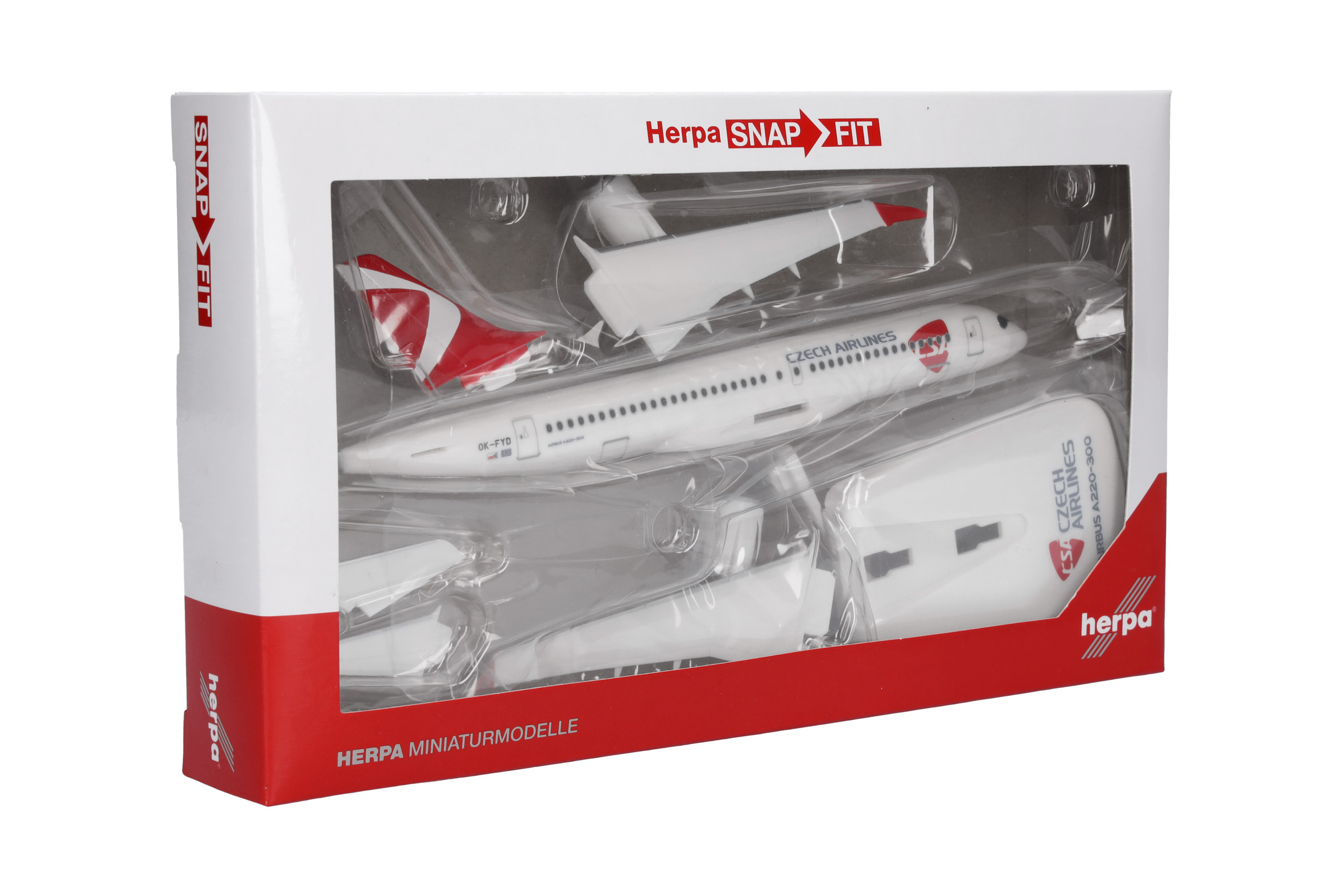 Herpa Wings SF 614733 | CSA Czech Airlines Airbus A220-300 | 1:200