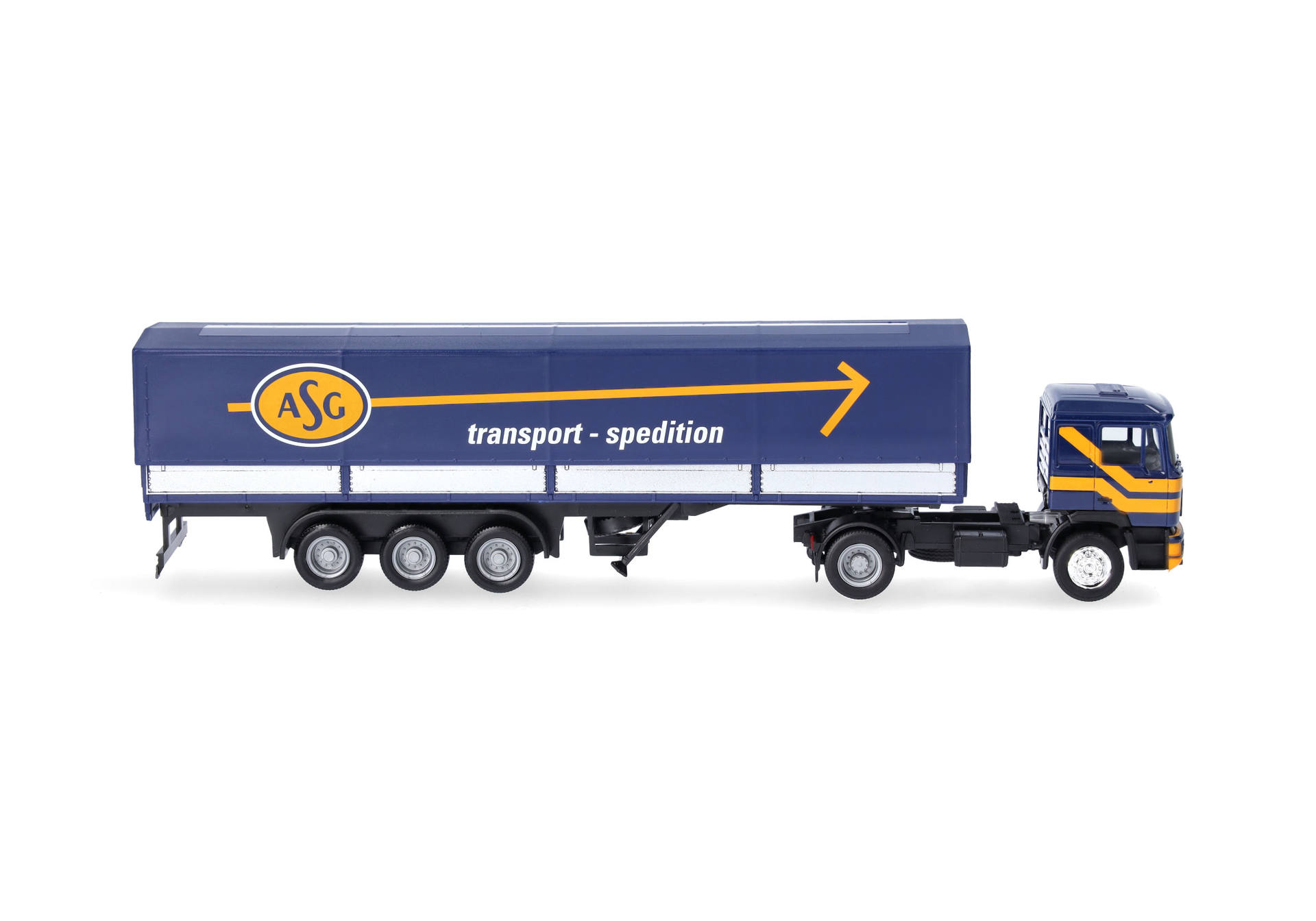 Herpa 319638 | MAN F90 Planen-Sattelzug "ASG" (Schweden) | 1:87