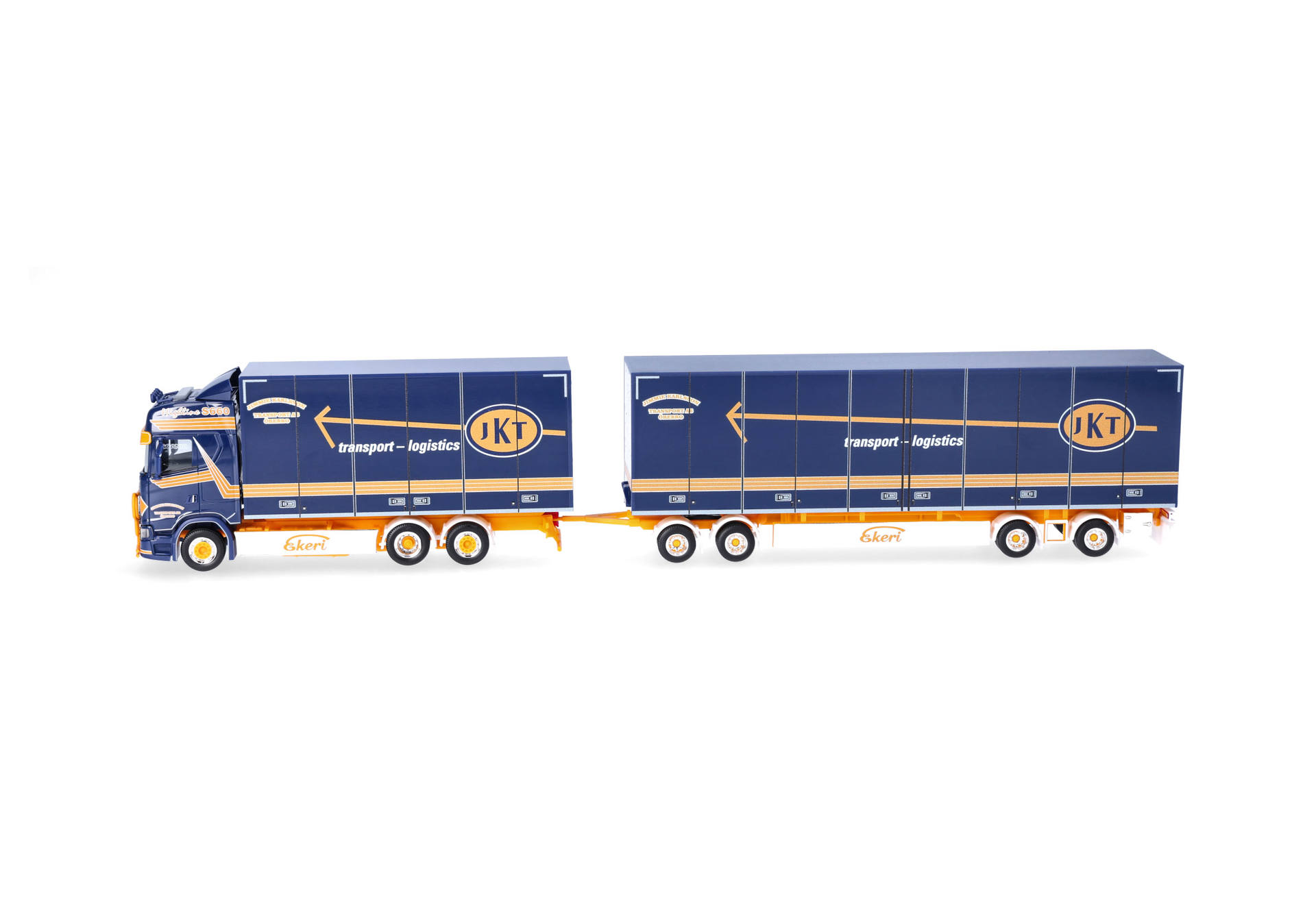 Herpa 320740 | Scania CS 20 Hochdach Schwedenkombi-Hängerzug | Jimmie Karlsson | 1:87