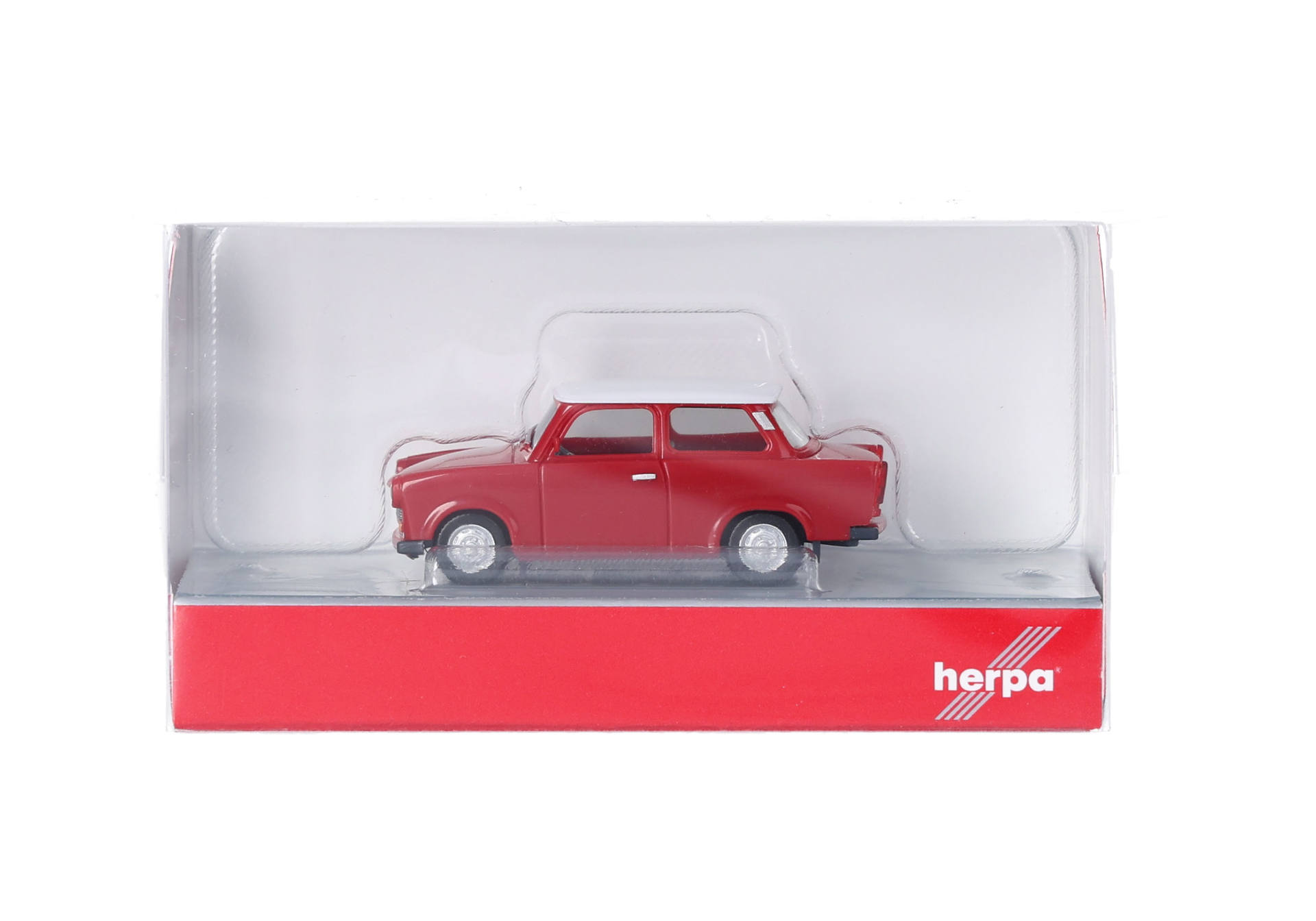 Herpa 020763-008 | Trabant 601 | rot, weißes Dach | 1:87