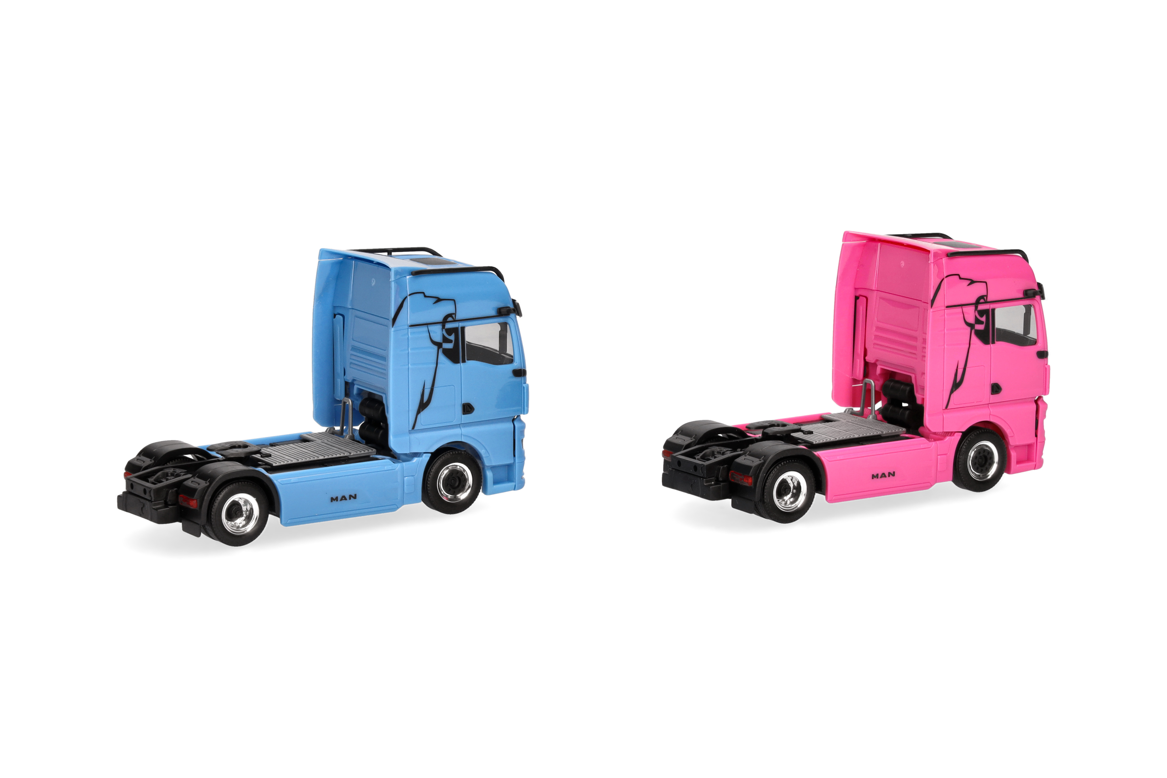 Herpa 319195 | Set WOMAN & MAN eTGX GX |  2achs | hellblau und pink | 1:87