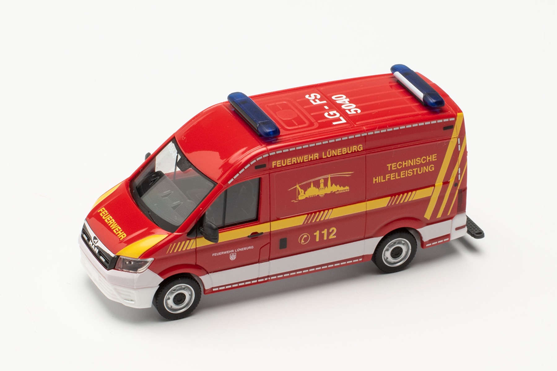 Herpa 097093 - MAN TGE Kasten HD - Feuerwehr Lüneburg. 1:87