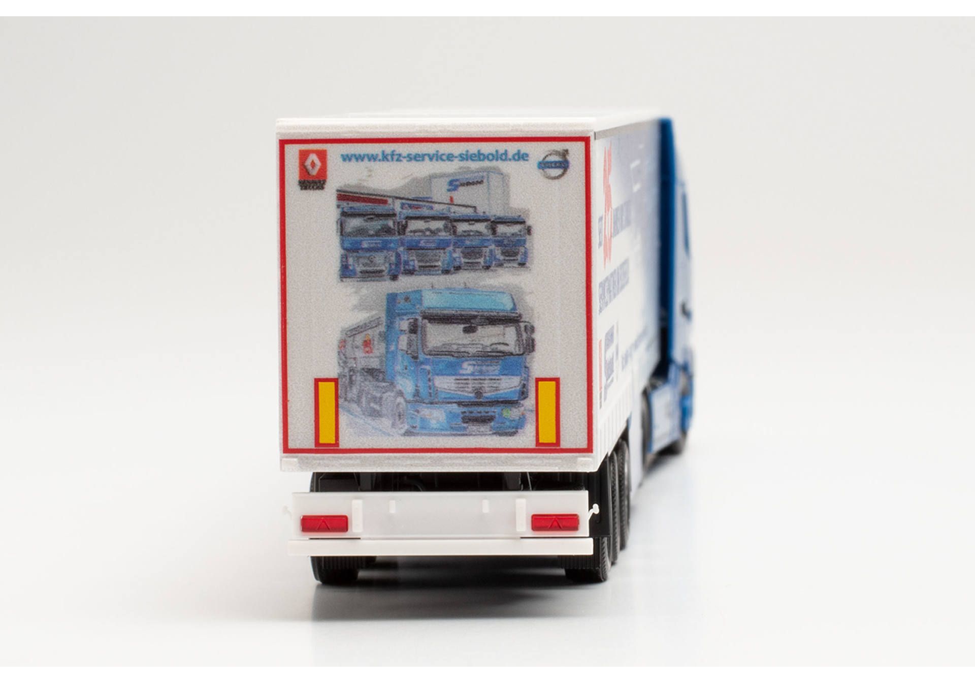 Herpa 313148 | Renault T Gardinenplanen-Sattelzug | Siebold Nutzfahrzeuge | 1:87