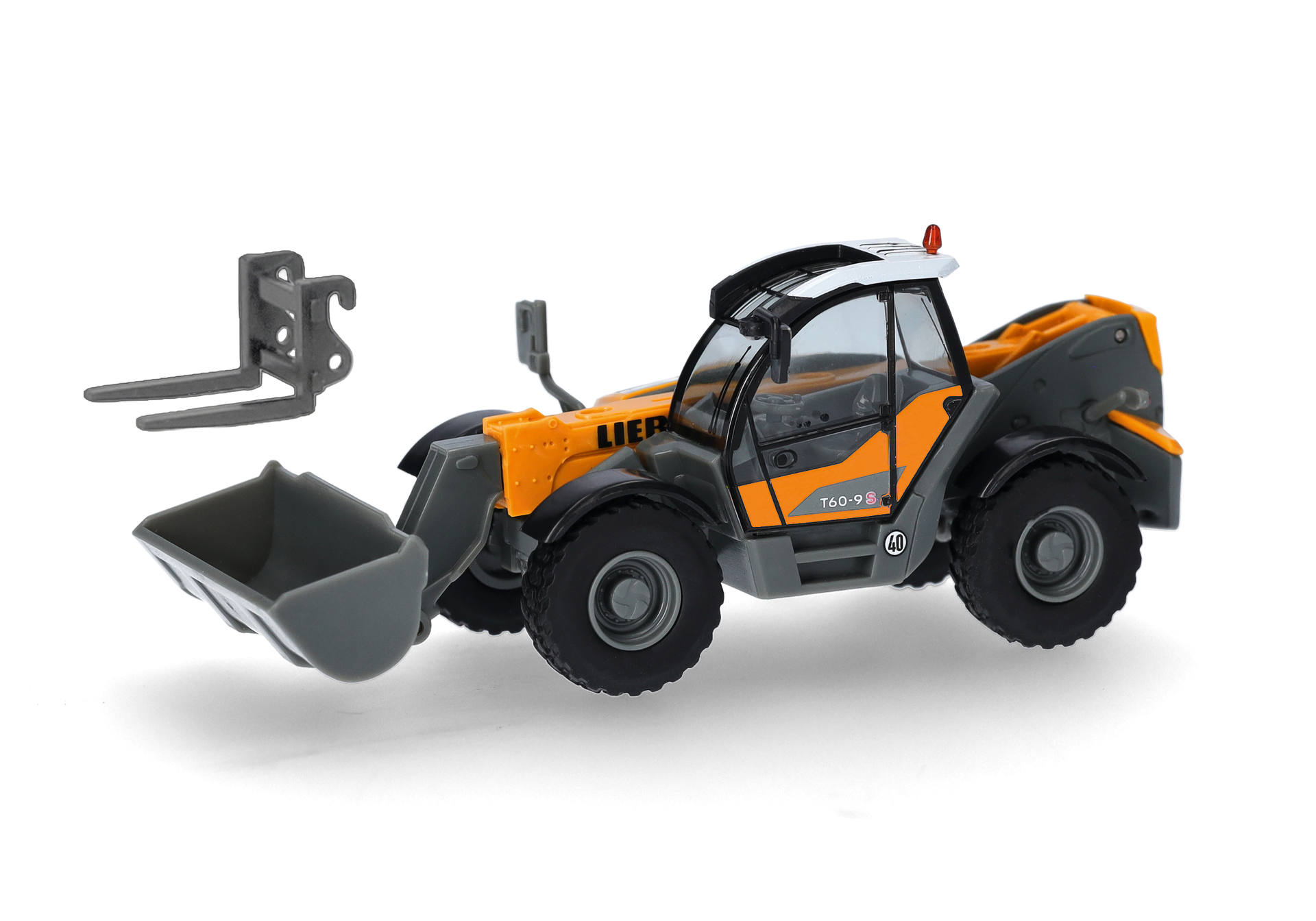 Herpa 322133 | Liebherr | Teleskoplader T60-9S | kommunalorange | 1:87