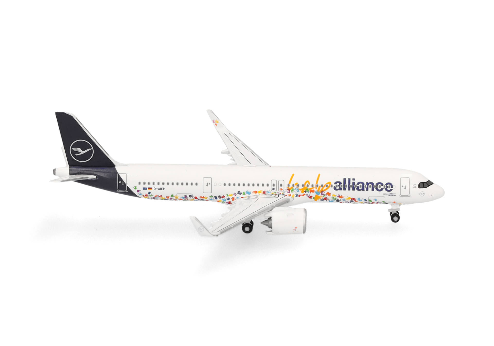 Herpa Wings 538961 | Lufthansa Airbus A321neo | Help Alliance - D-AIEP | 1:500