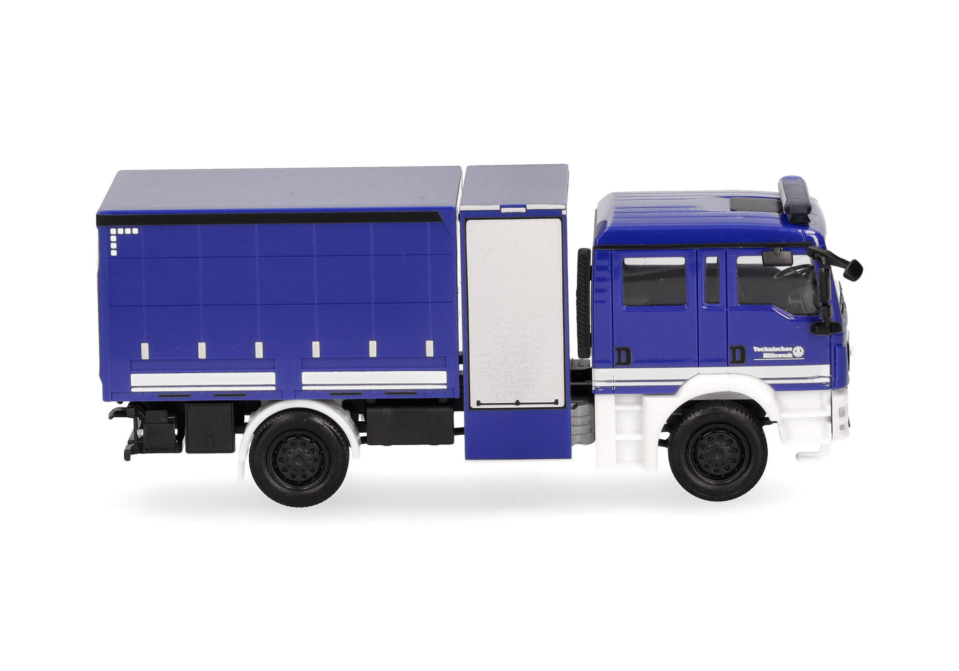 Herpa 098175 | MAN TGM Mehrzweckgerätefahrzeug Plane | THW | 1:87
