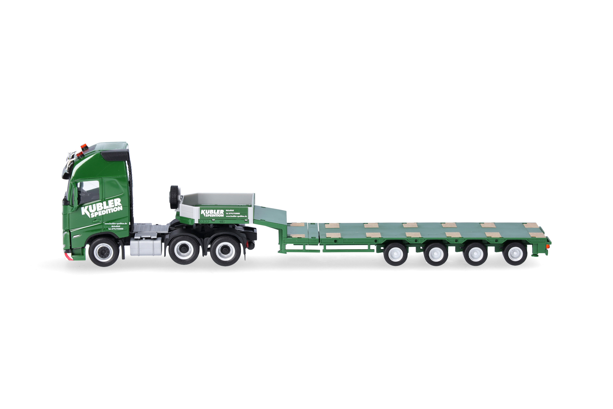 Herpa 319492 | Volvo FH GL XL 2020 Semitieflade-Sattelzug | Kübler | 1:87