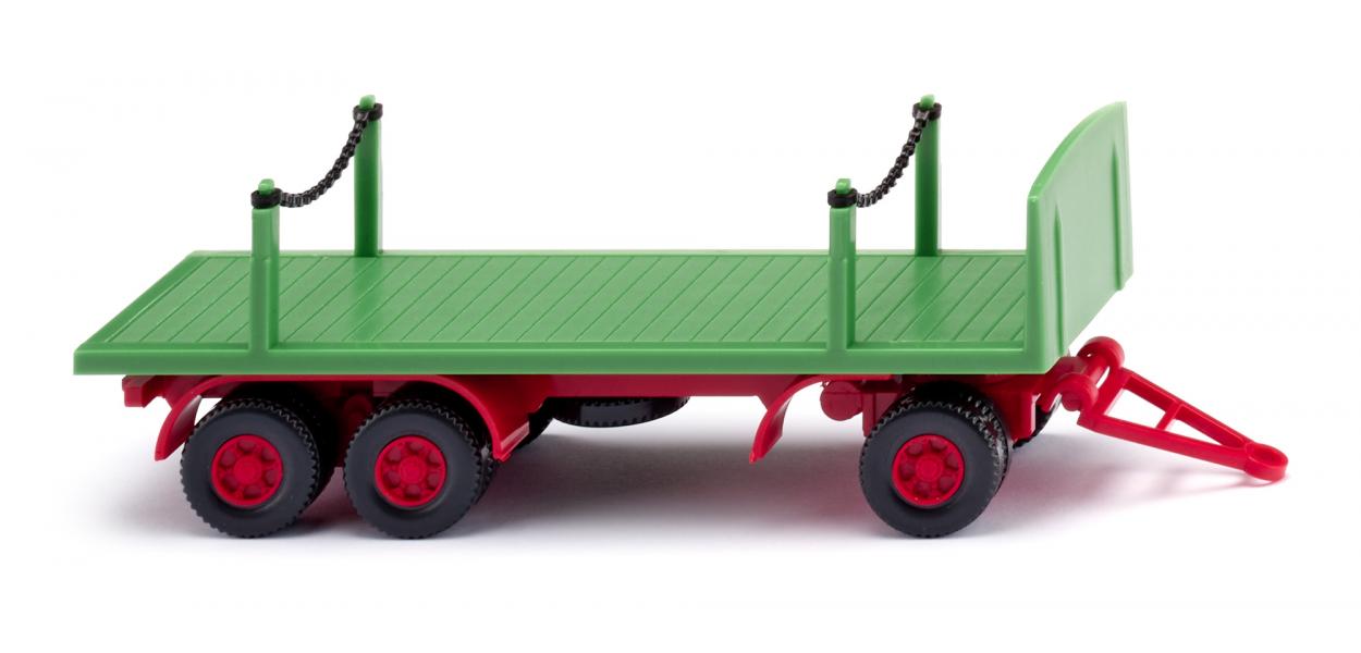 Wiking 044703 | Rungenpritschen-Anhänger | maigrün | 1:87