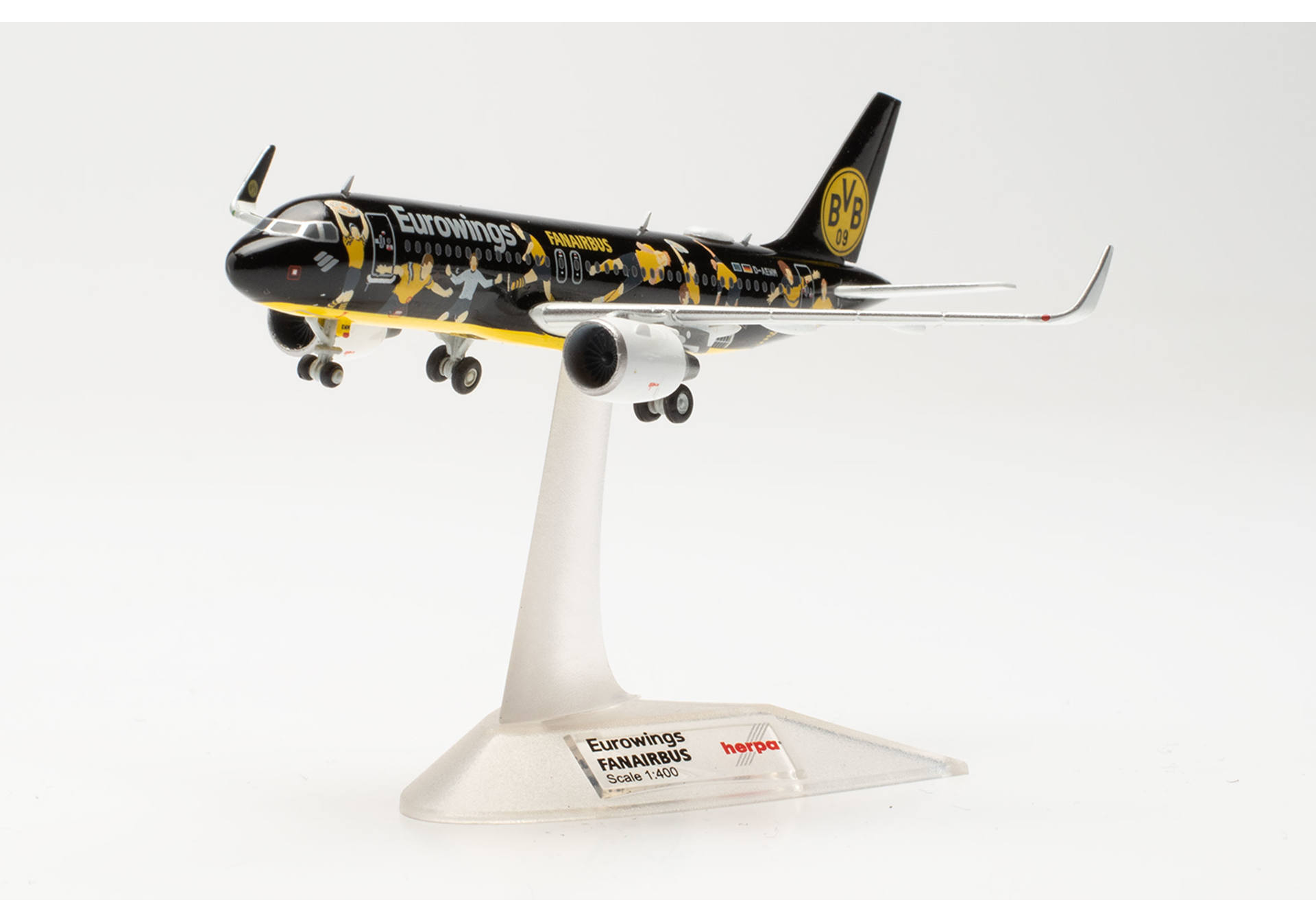 Herpa Wings 562829 | Eurowings Airbus A320 | BVB Fanairbus | D-AEWM | 1:400